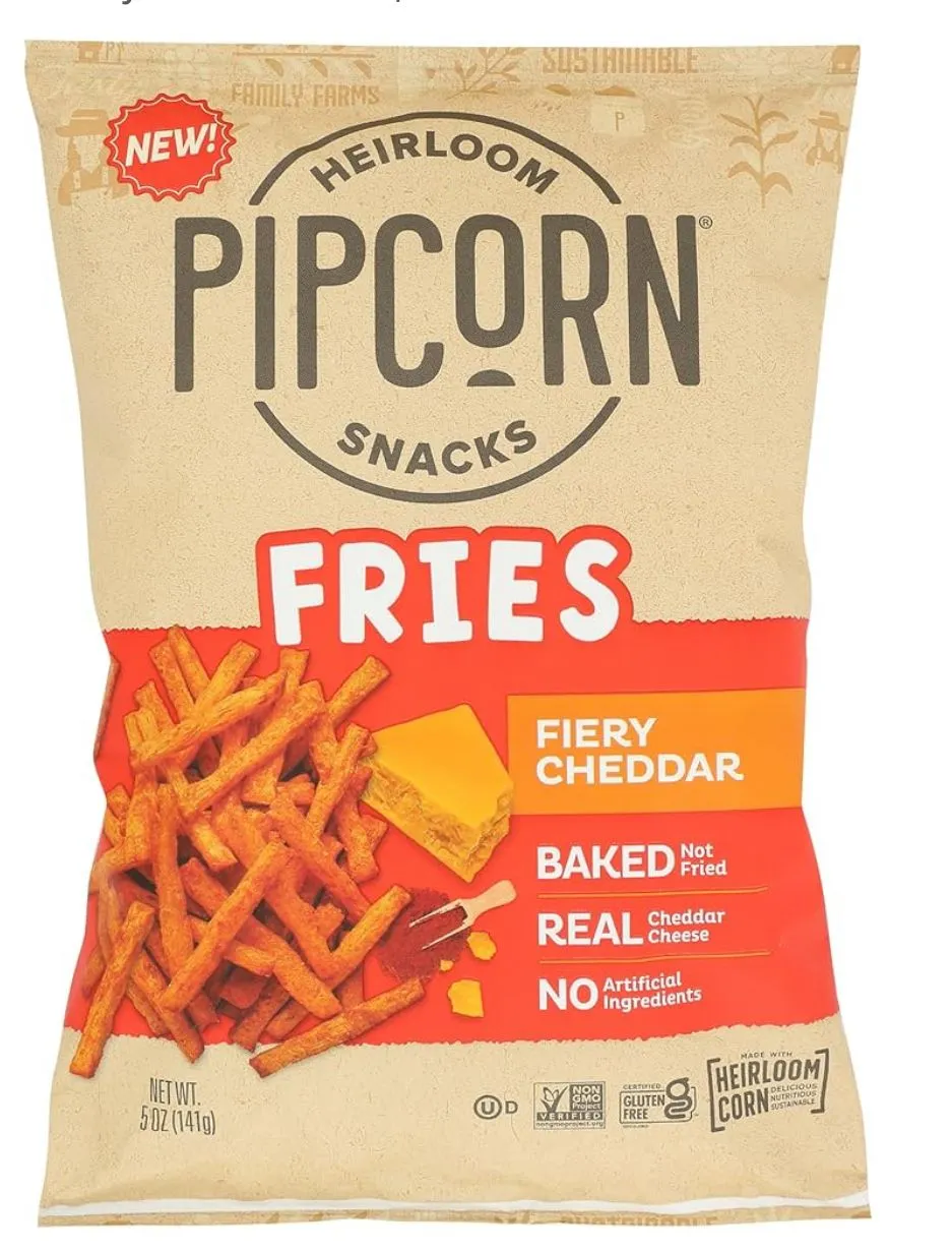 Product image for Pip snacks fiery cheddar fries 2 bags for $8