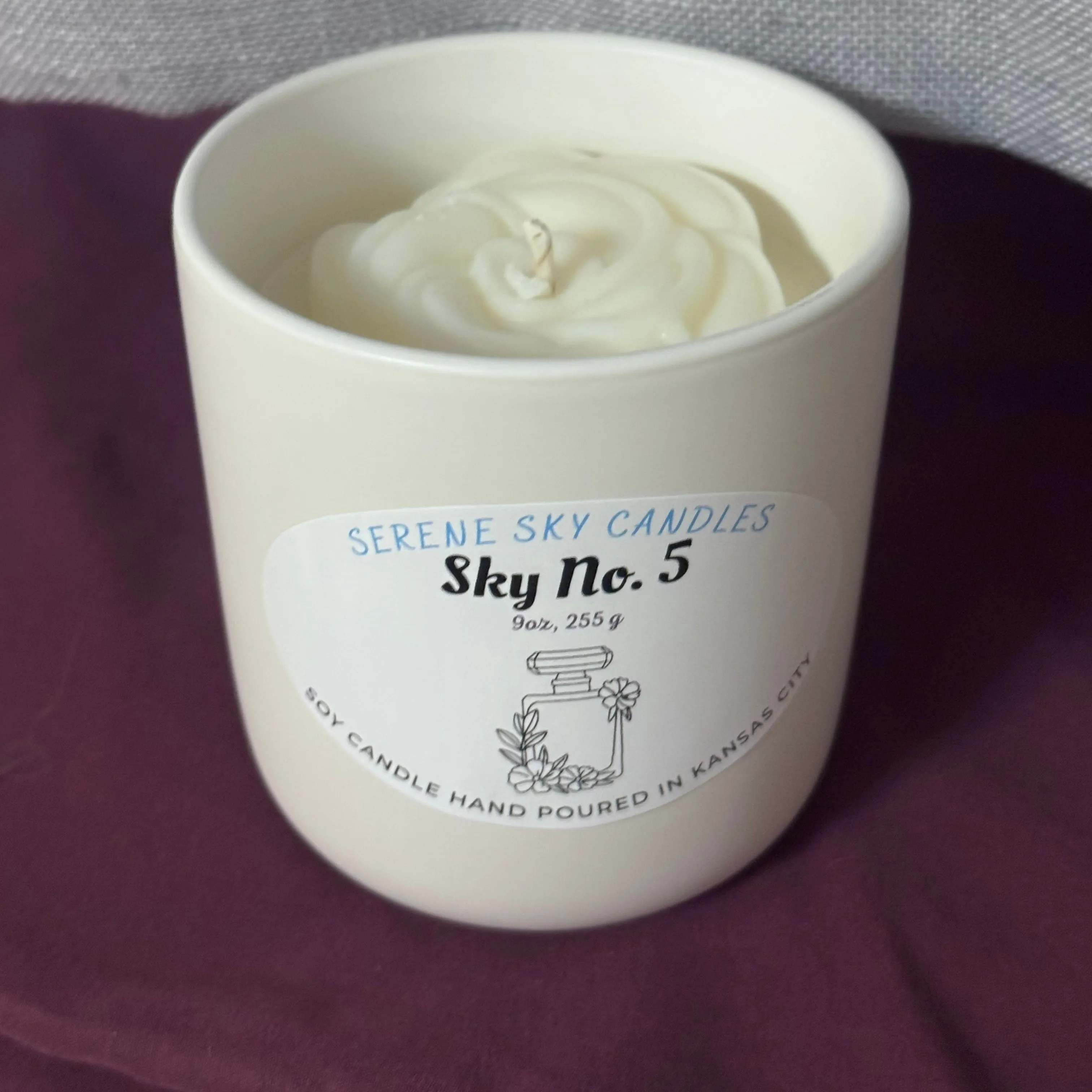 Product image for "Sky No 5" Candle: Cream