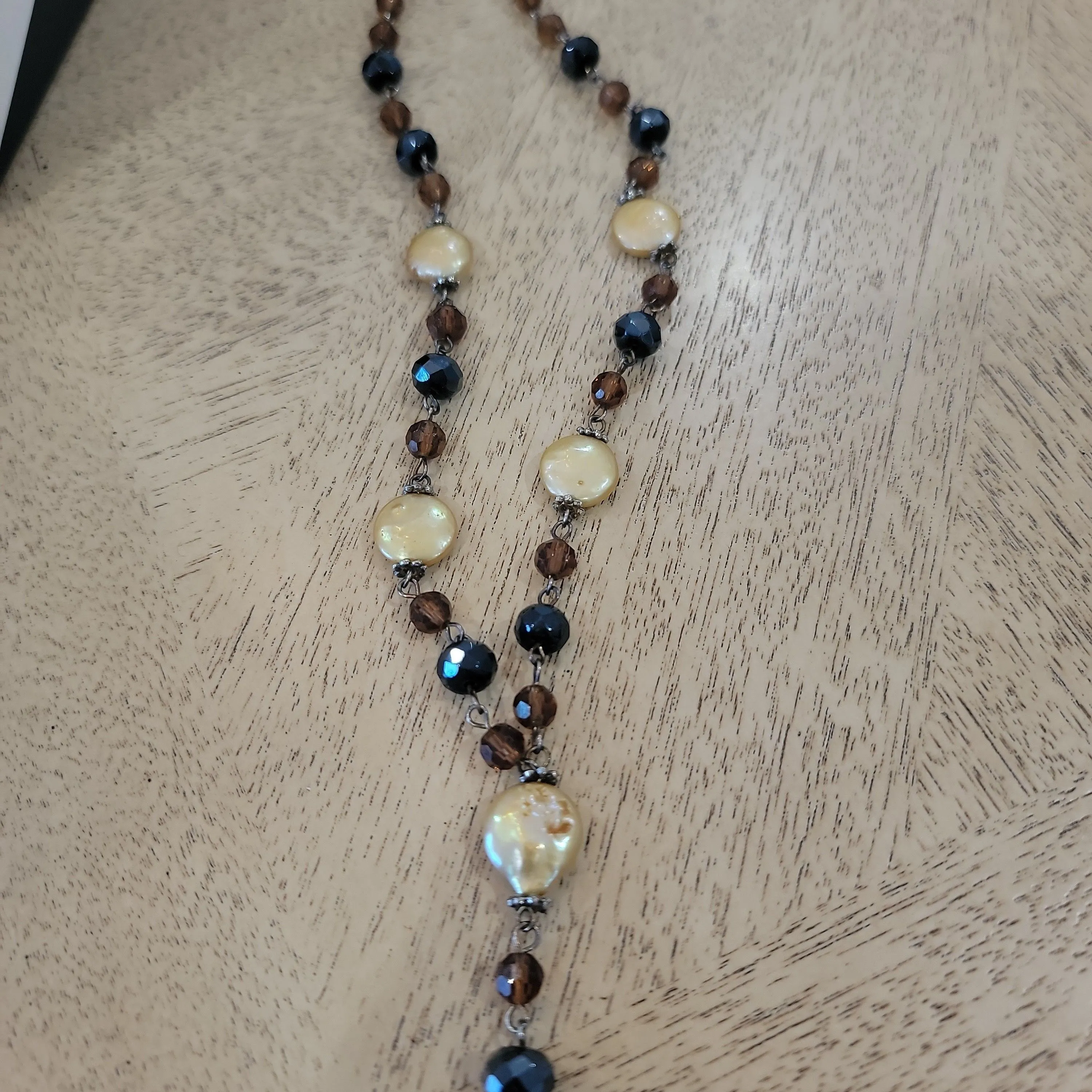 Product image for necklace with drop in front