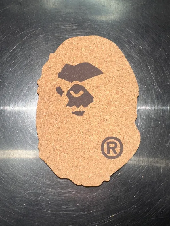 Product image for Accessory - Bape Mad Face Cork Coaster Brown