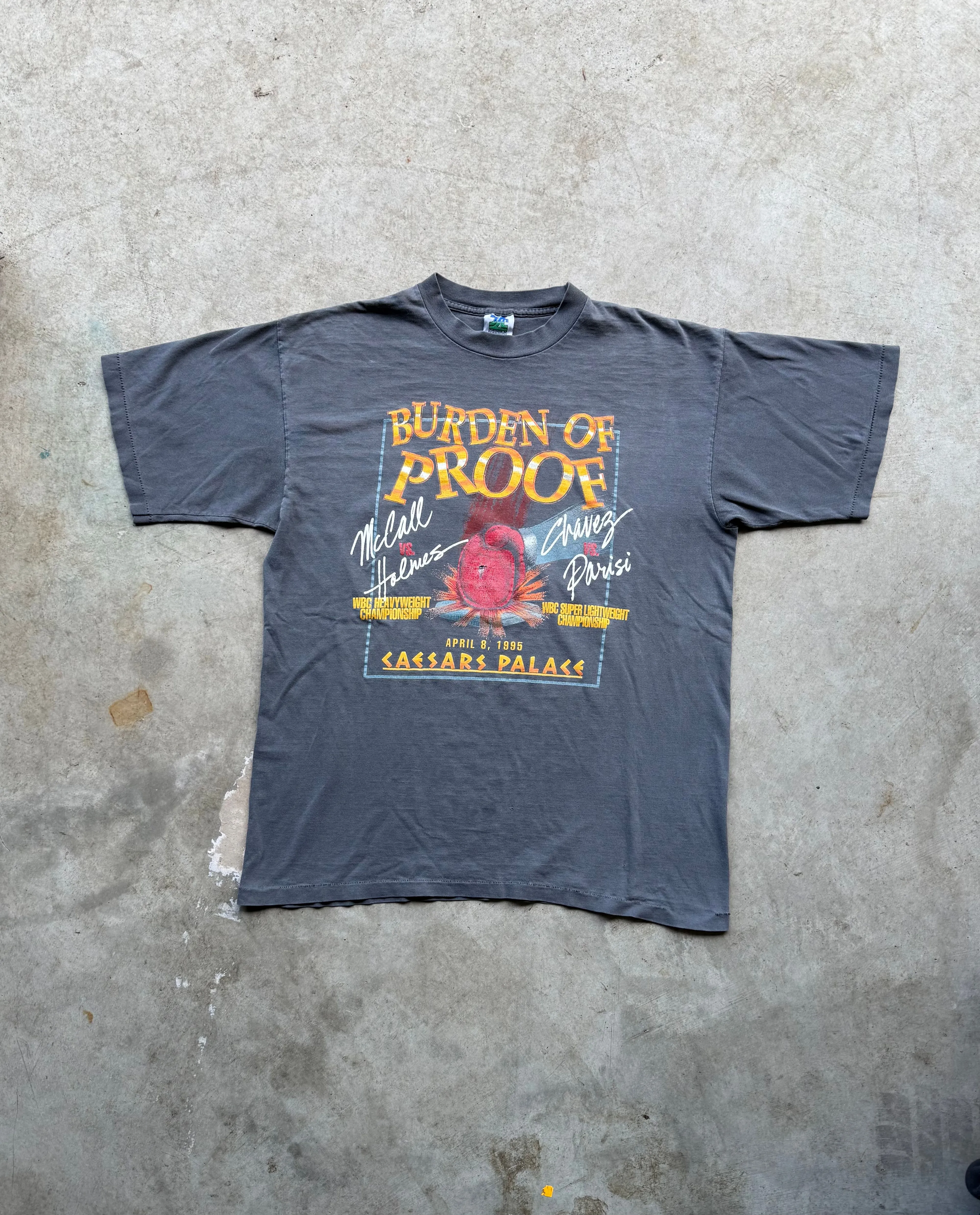 Product image for 95 burden of proof chaves boxing tee