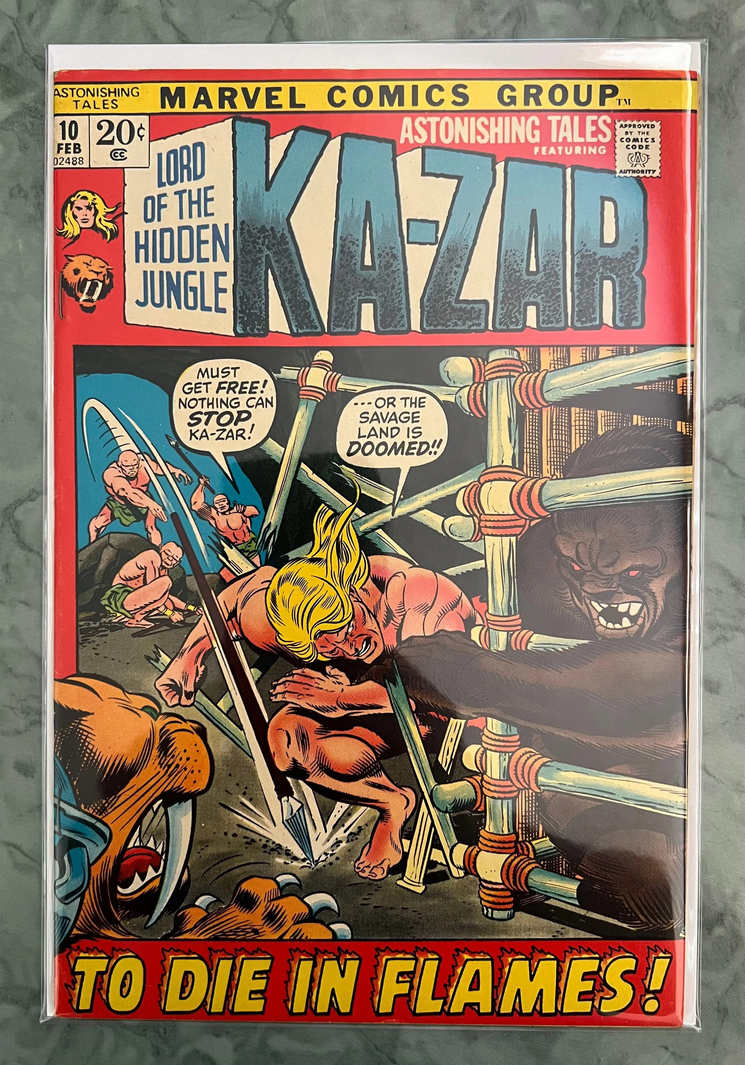 Product image for ASTONISHING TALES 10 KA-ZAR LORD IF THE SAVAGE LAND