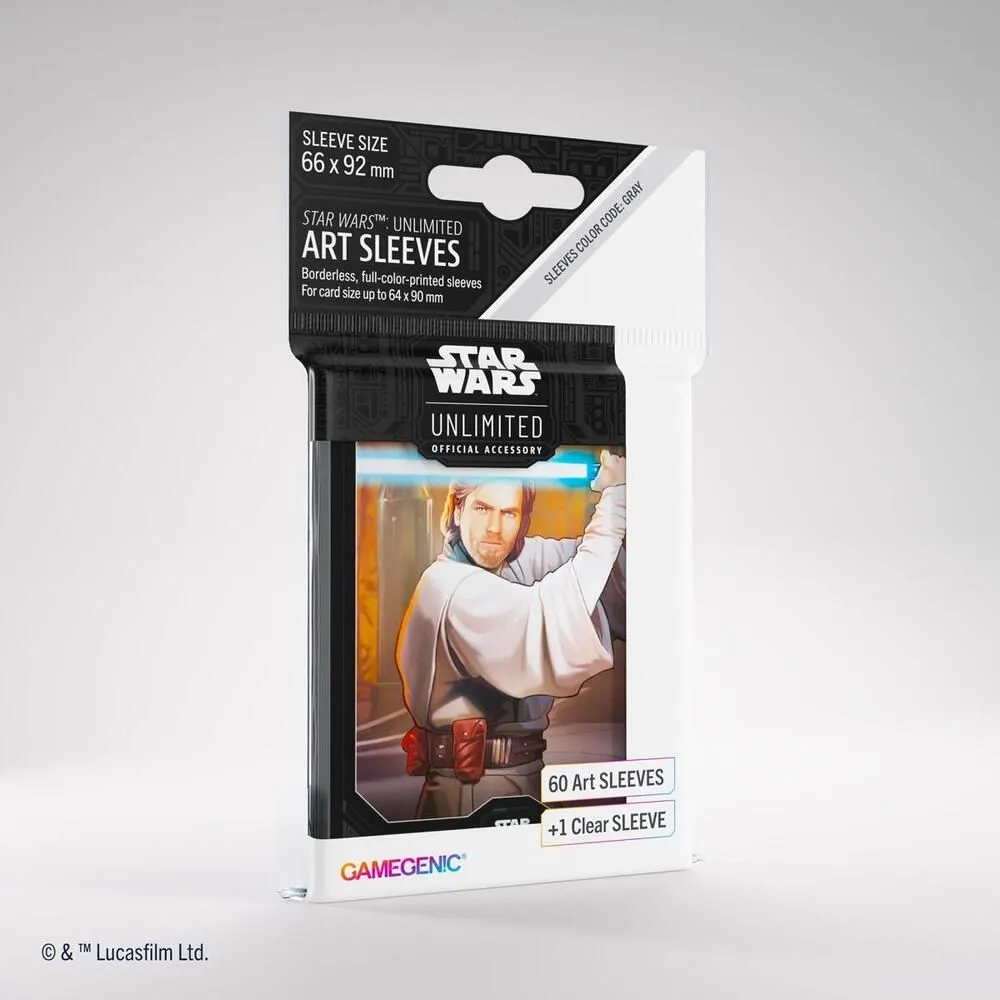 Product image for 28Q. 1x Star Wars: Unlimited Art Sleeves - Obi-Wan Kenobi