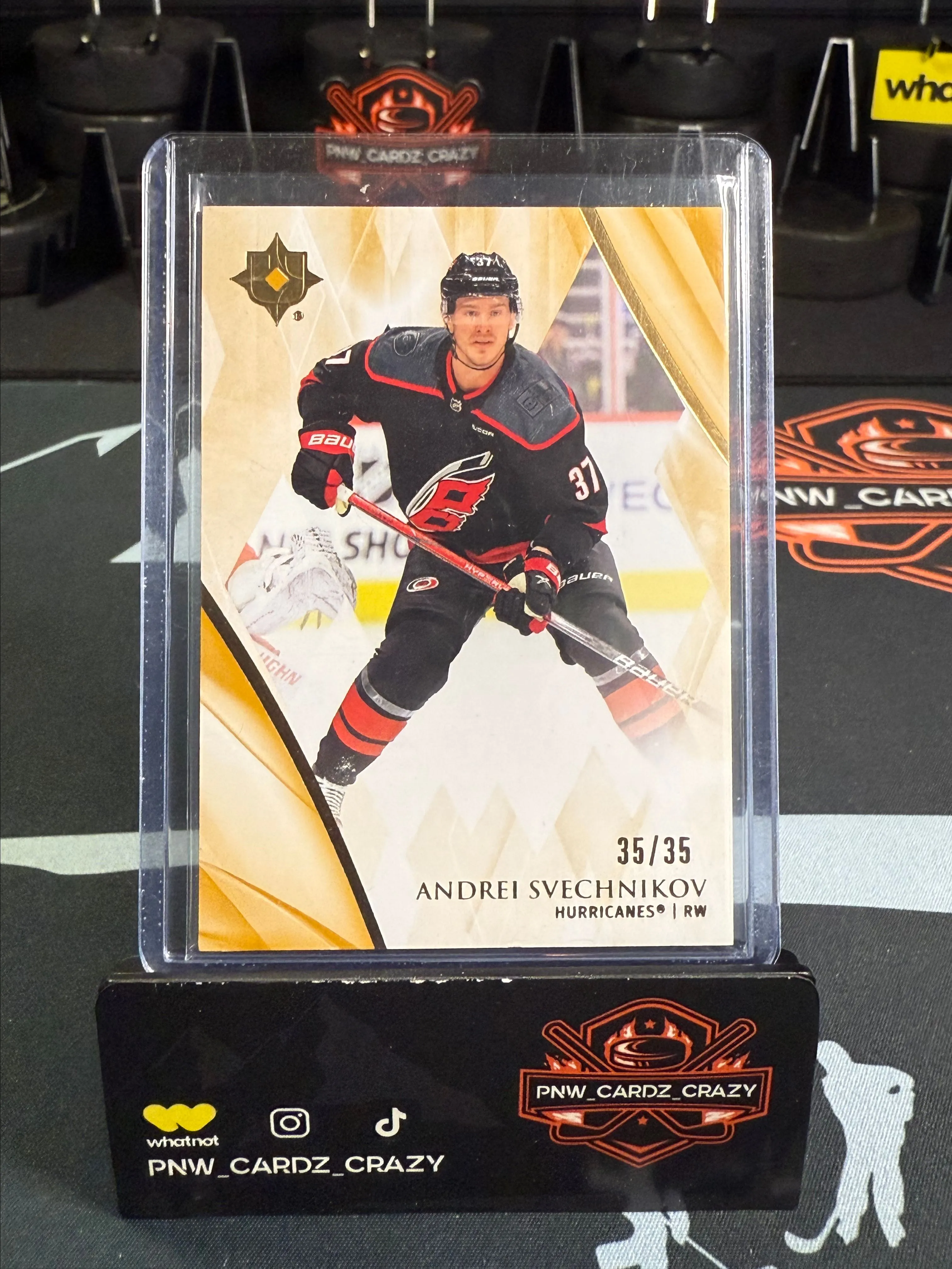 Product image for Andrei Svechnikov 2023-24 Upper Deck Ultimate Collection 35/35 Bookend #28
