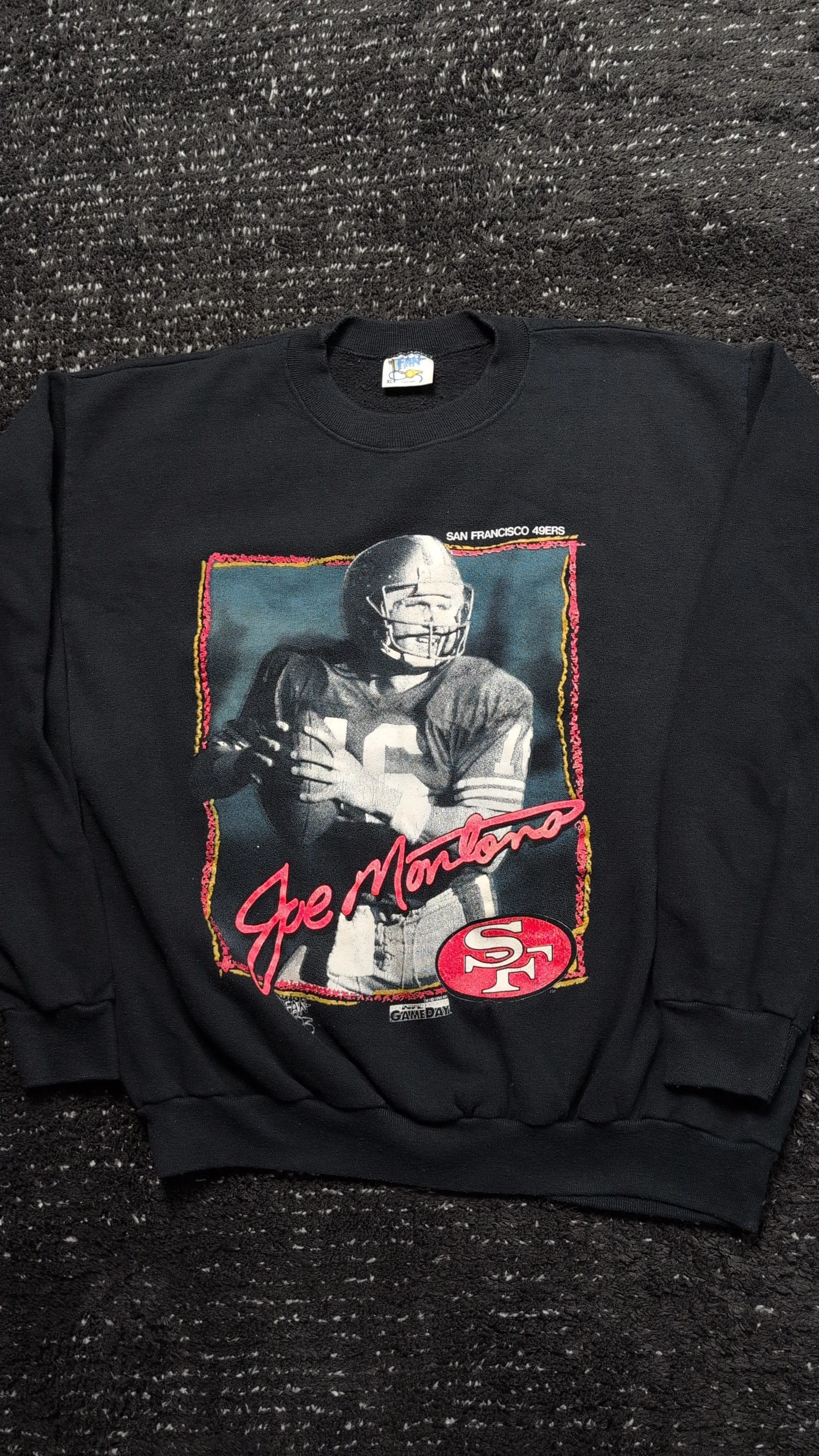 Product image for 1992 San Francisco 49ers Joe Montana Sweatshirt XL
