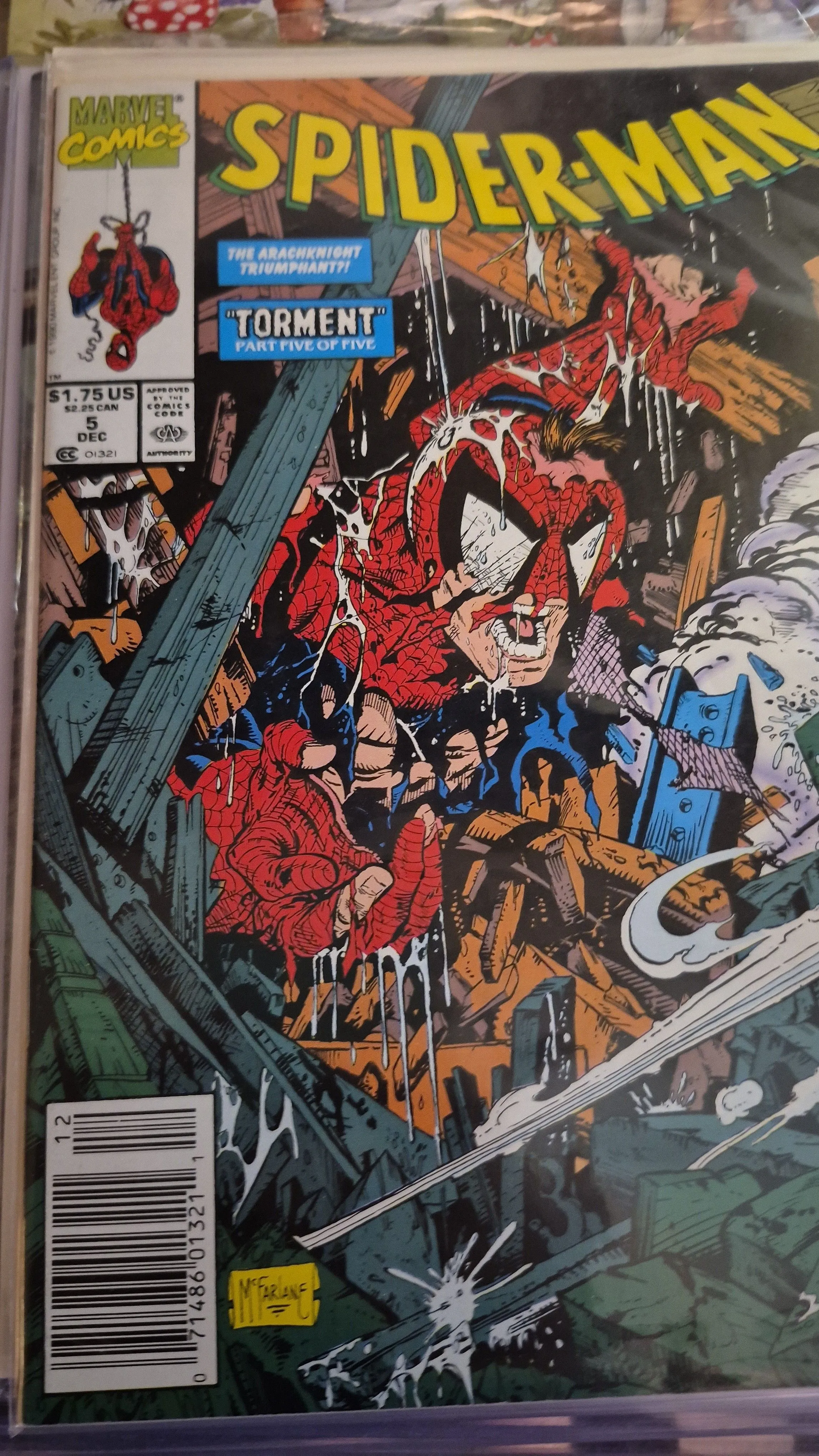 Product image for "SPIDER-MAN" #5, Lizard & Calypso Appearance, Newsstand Edition, 1990