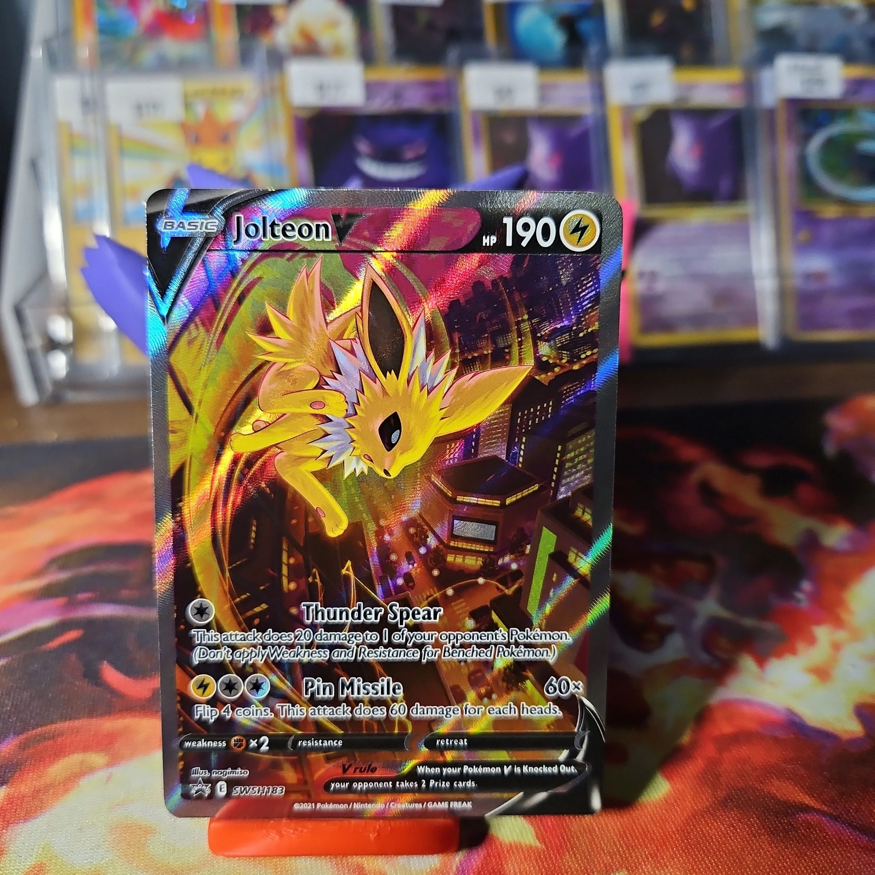 Pokemon Card 2022 Black Star Promo Rare Holo JOLTEON V SWSH183 Alt Full Art   Whatnot: Shop, Sell, Connect