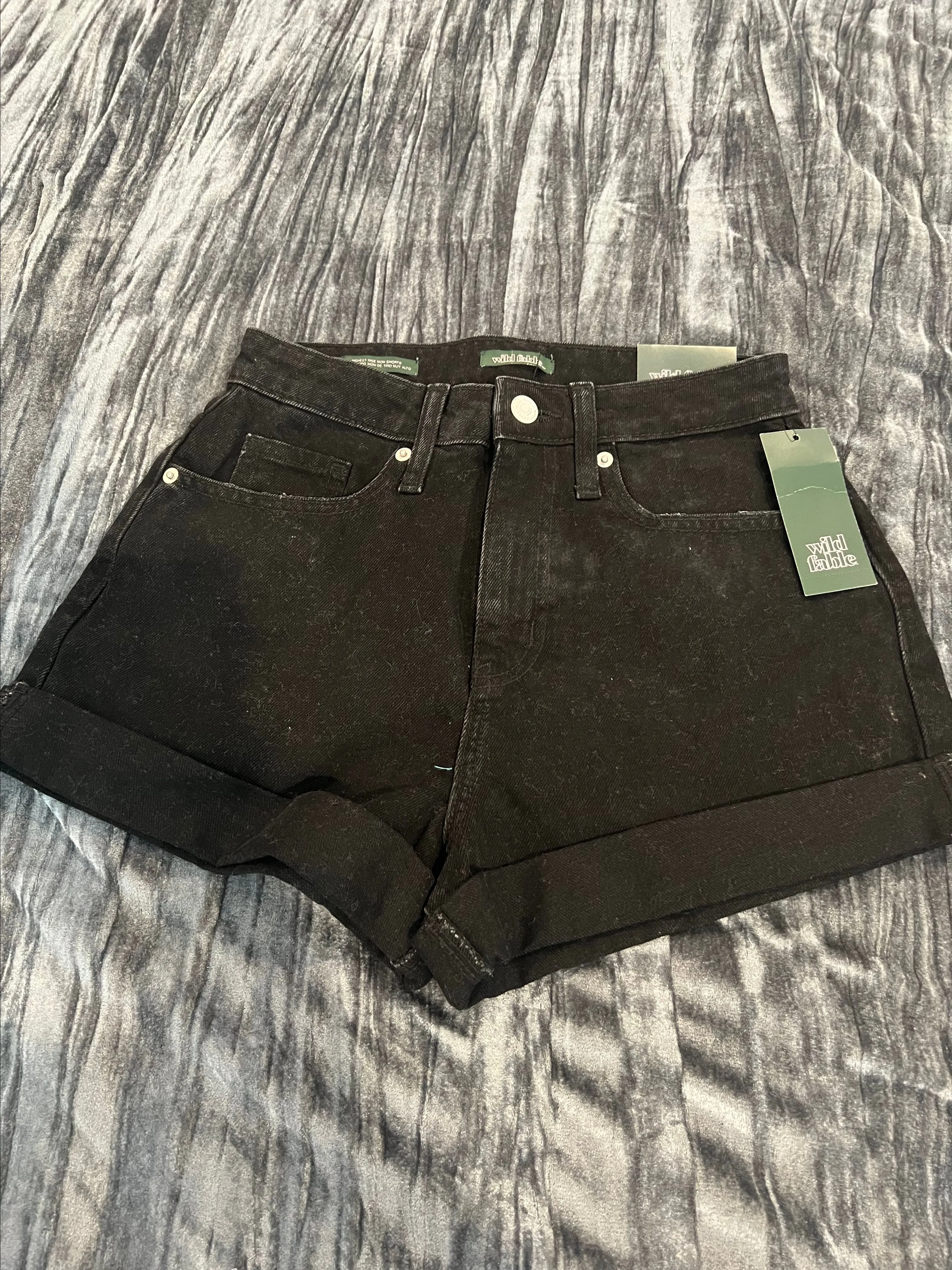 Product image for Wild Fable Black Denim Shorts Size 00