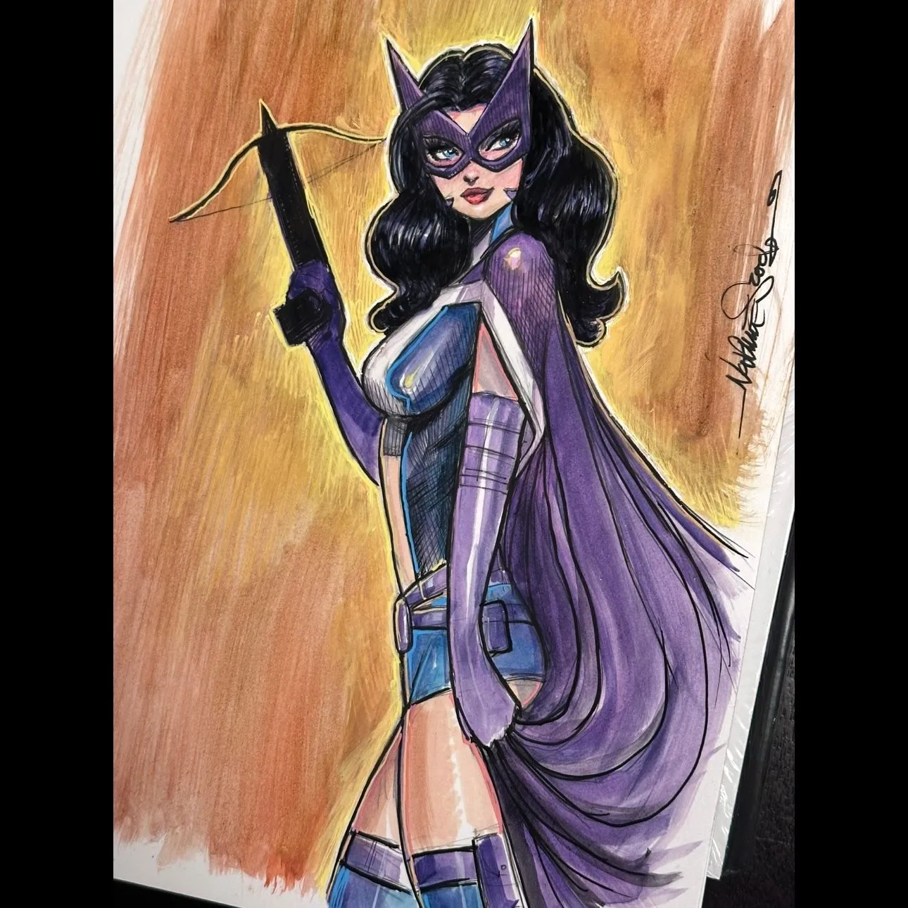 Product image for Huntress sketch for Published cover by Szerdy