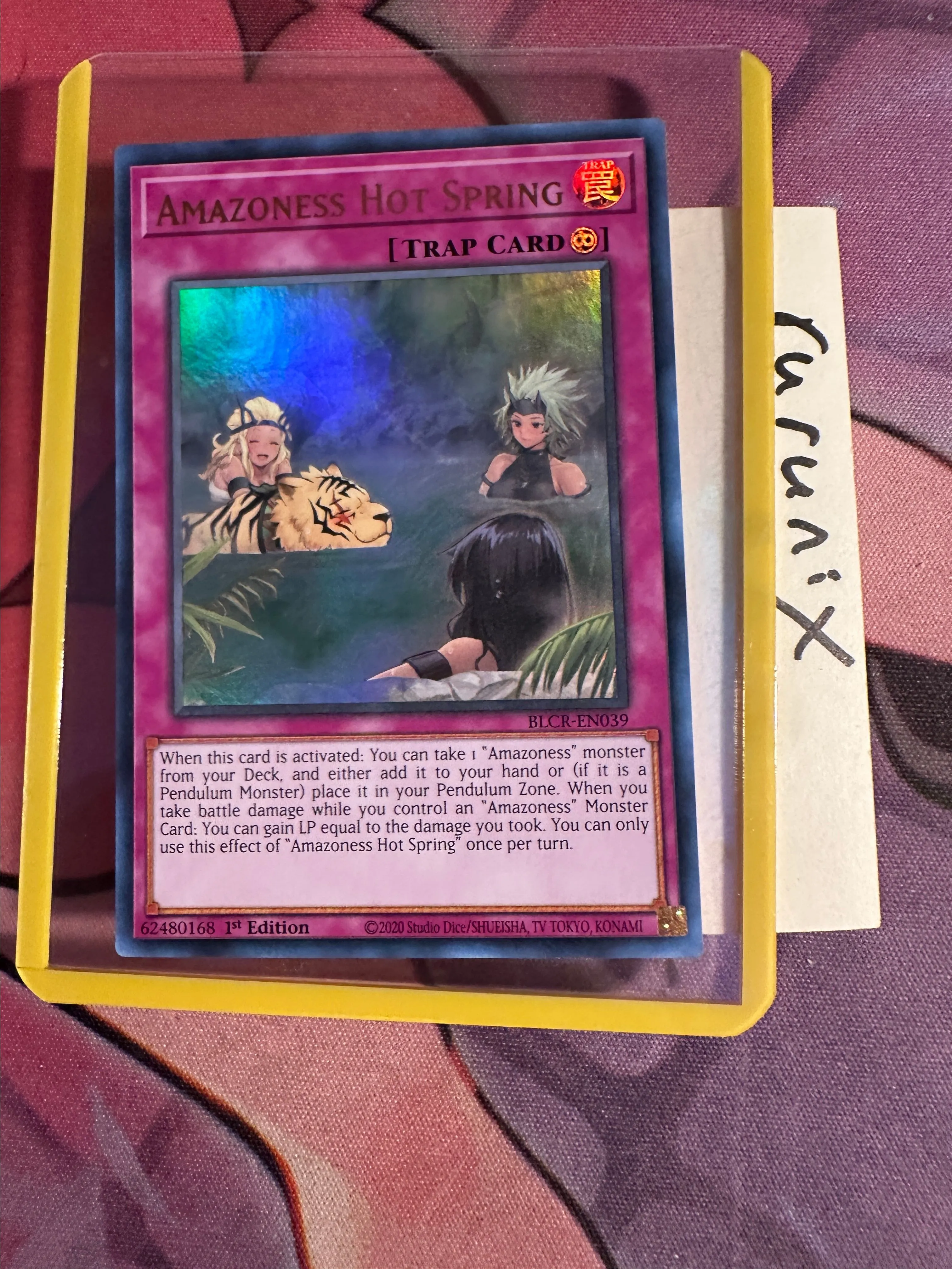 Yugioh Amazoness Hot Spring BLCR-EN039 Ultra Rare Battles of Legend:  Crystal Revenge (BLCR)  Whatnot: Shop, Sell, Connect