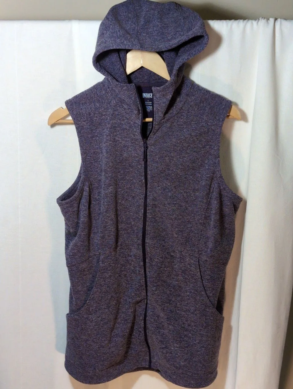 Product image for Duluth Trading Co. Women's Purple Sleeveless Hoodie, size L