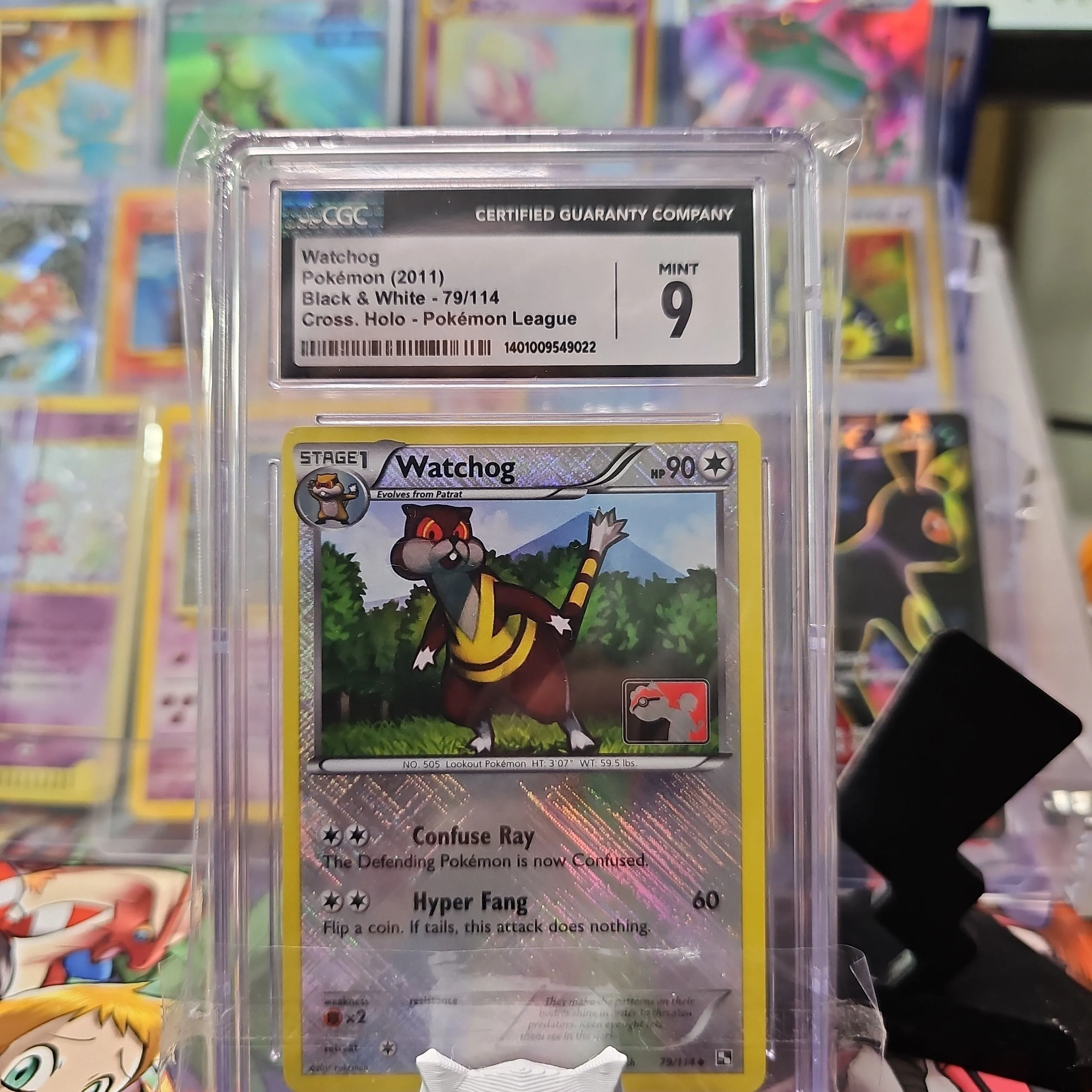 Product image for WATCHOG 2011 B&W CROSS. HOLO-POKEMON LEAGUE