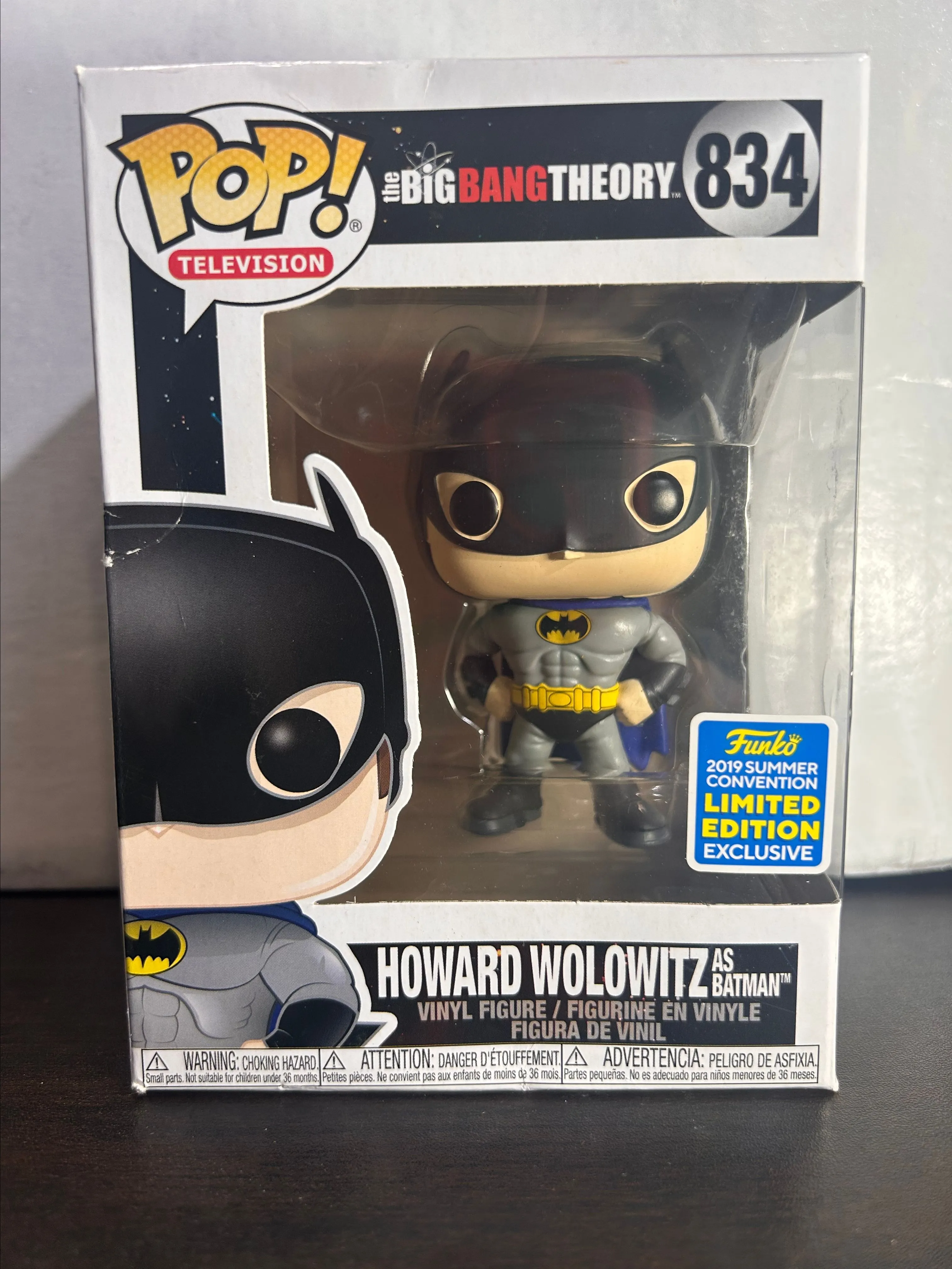Product image for Howard Wolowitz as Batman 2019 Summer Convention LE Excl Big Bang Theory Television Funko Pop 834