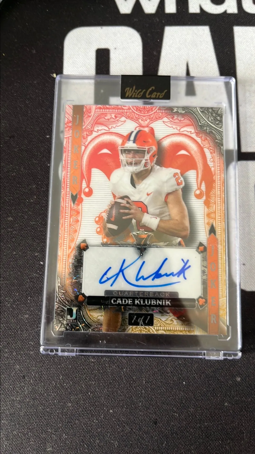 Product image for Wild card joker auto 1 of 1 Cade klubnik