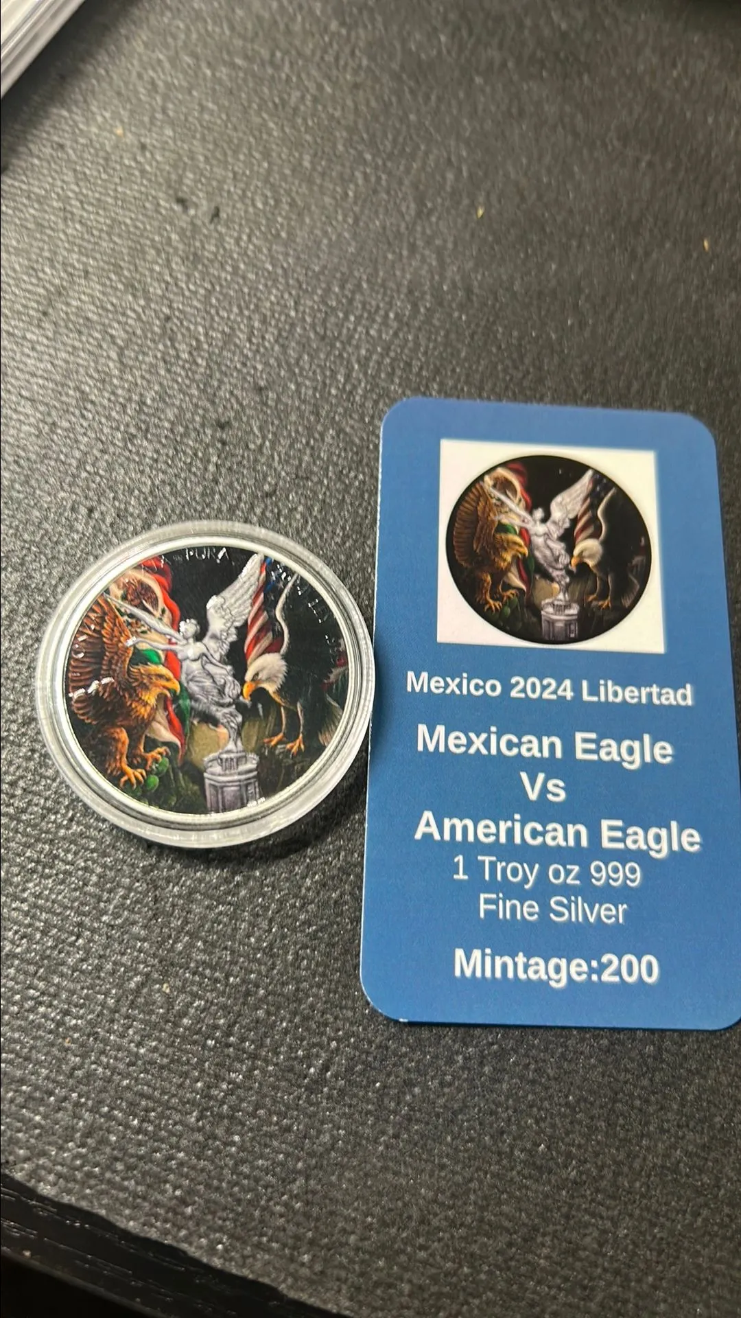 Product image for 2024 Libertad Mexican eagle VS American eagle