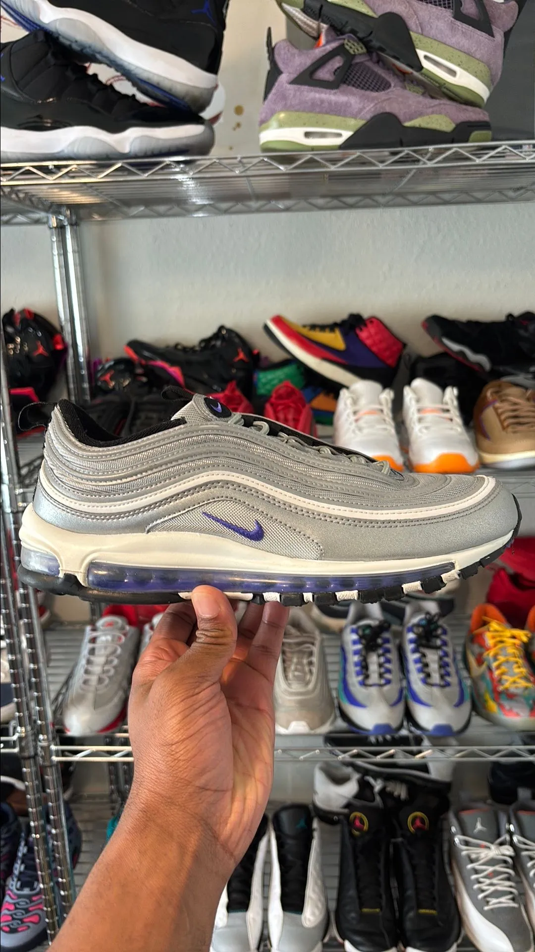 Product image for Men's Size 11- Nike Air Max 97 Purple Bullet RARE