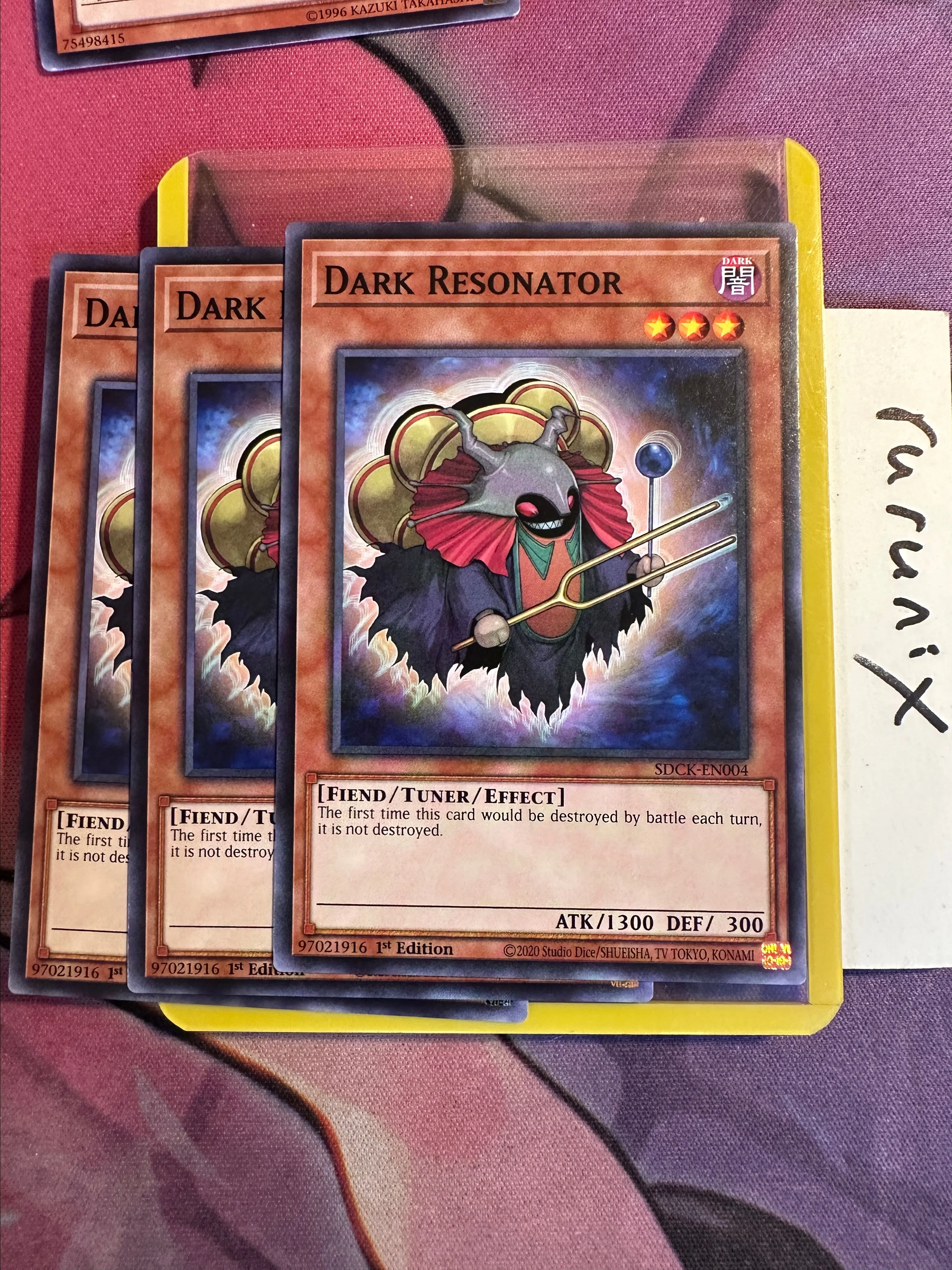3x Yugioh Dark Resonator SDCK-EN004 Red dragon archfiend Structure Deck:  The Crimson King (SDCK)  Whatnot: Shop, Sell, Connect