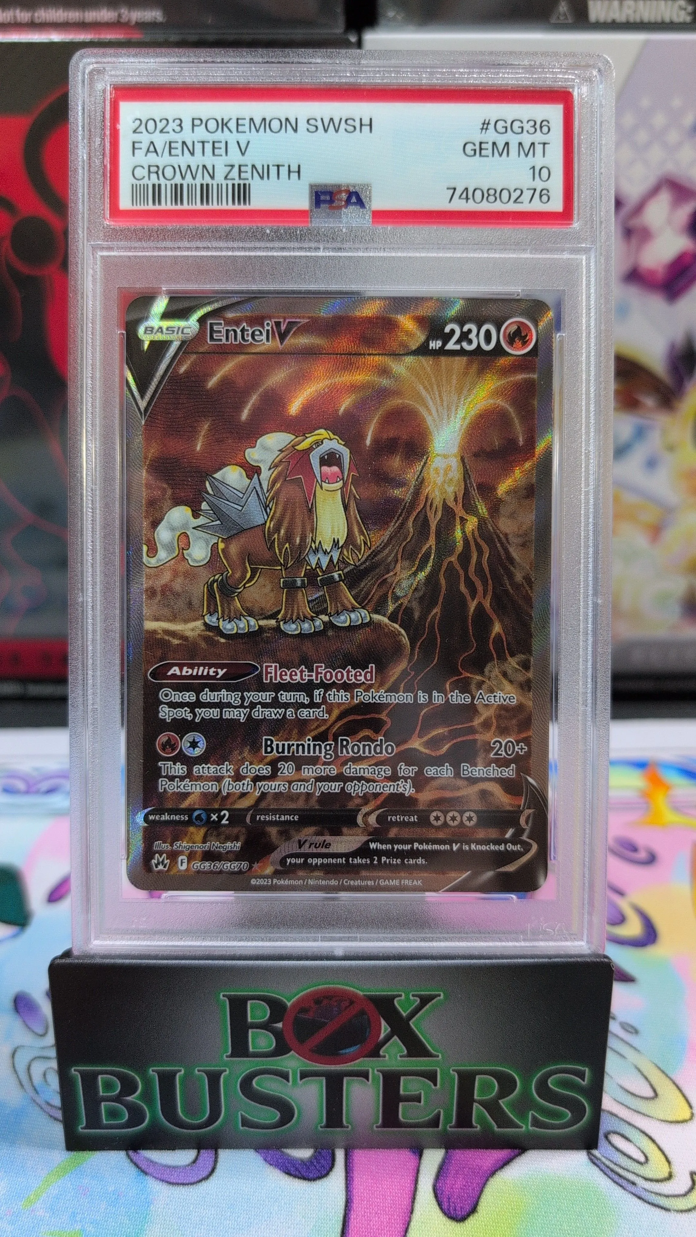 Pokemon Crown Zenith- Entei V PSA 10 Gem Mint  Whatnot: Shop, Sell, Connect