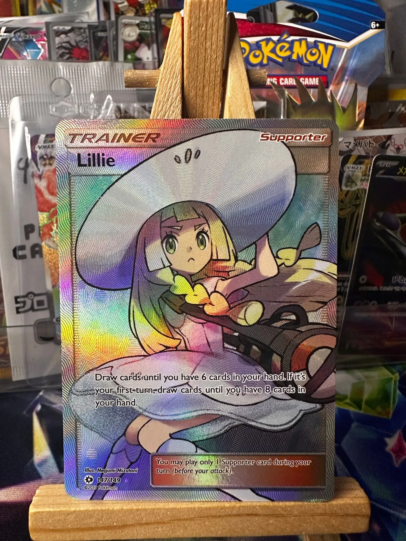 Pokemon Card Lillie 147/149 Full Art Sun & Moon Base Set Trainer  Whatnot:  Shop, Sell, Connect