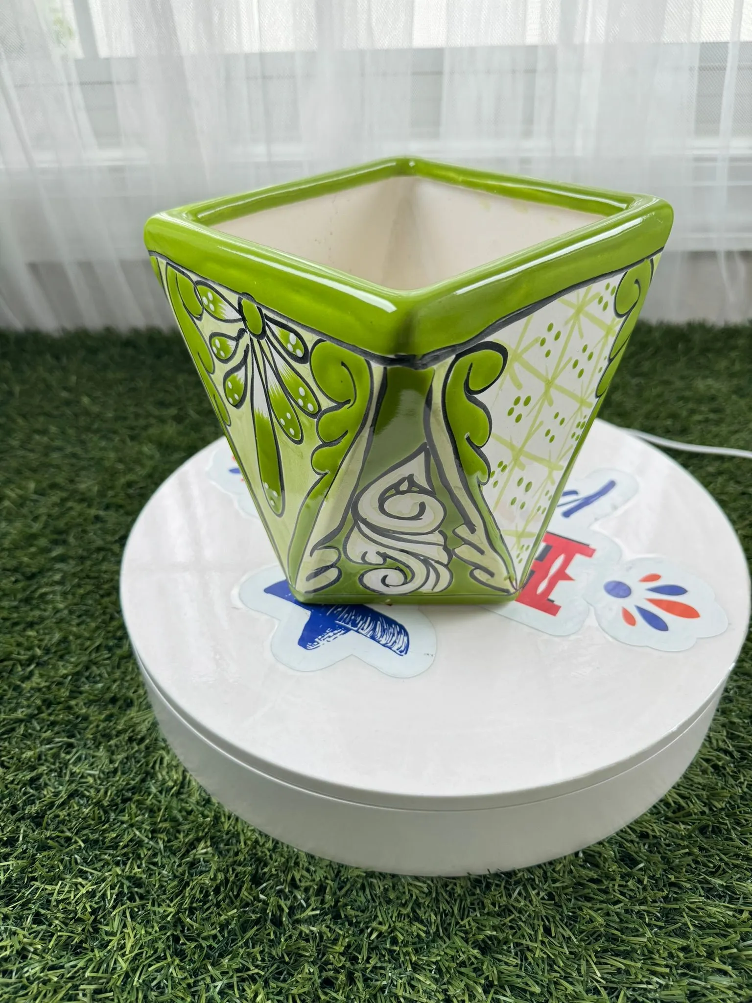 Product image for Talavera Cubista Pot Medium