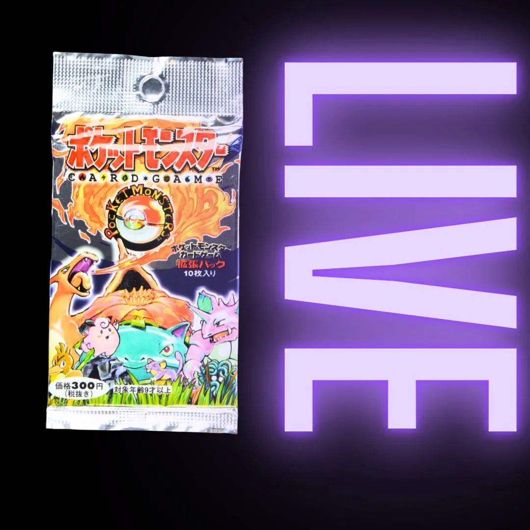1 WOTC Base Set Japanese Booster Pack (GUARANTEED HOLO)  Whatnot: Shop,  Sell, Connect