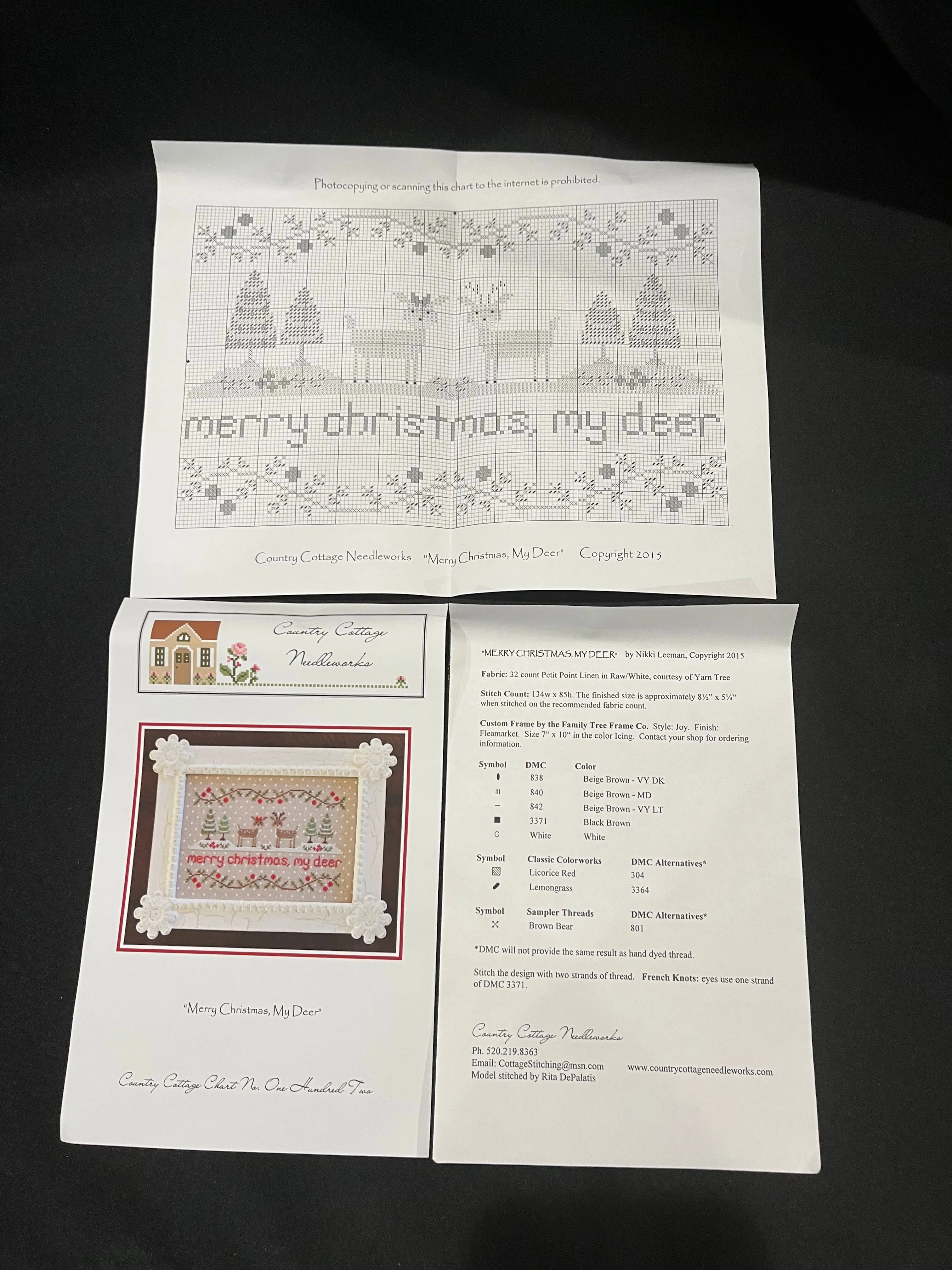 Product image for Country Cottage Needleworks Merry Christmas, My Deer Kit Preowned #102