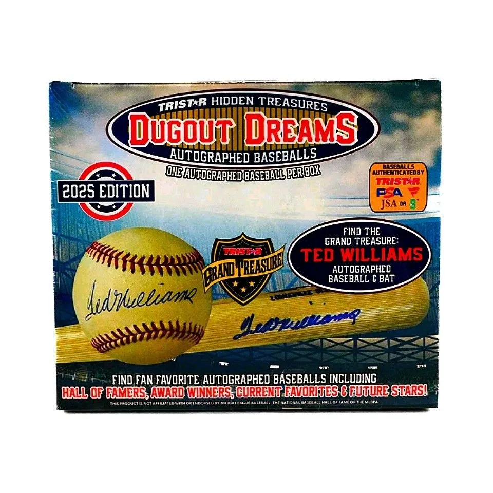 Product image for 2025 TRISTAR Hidden Treasures: Dugout Dreams Autographed Baseball Edition Hobby Box