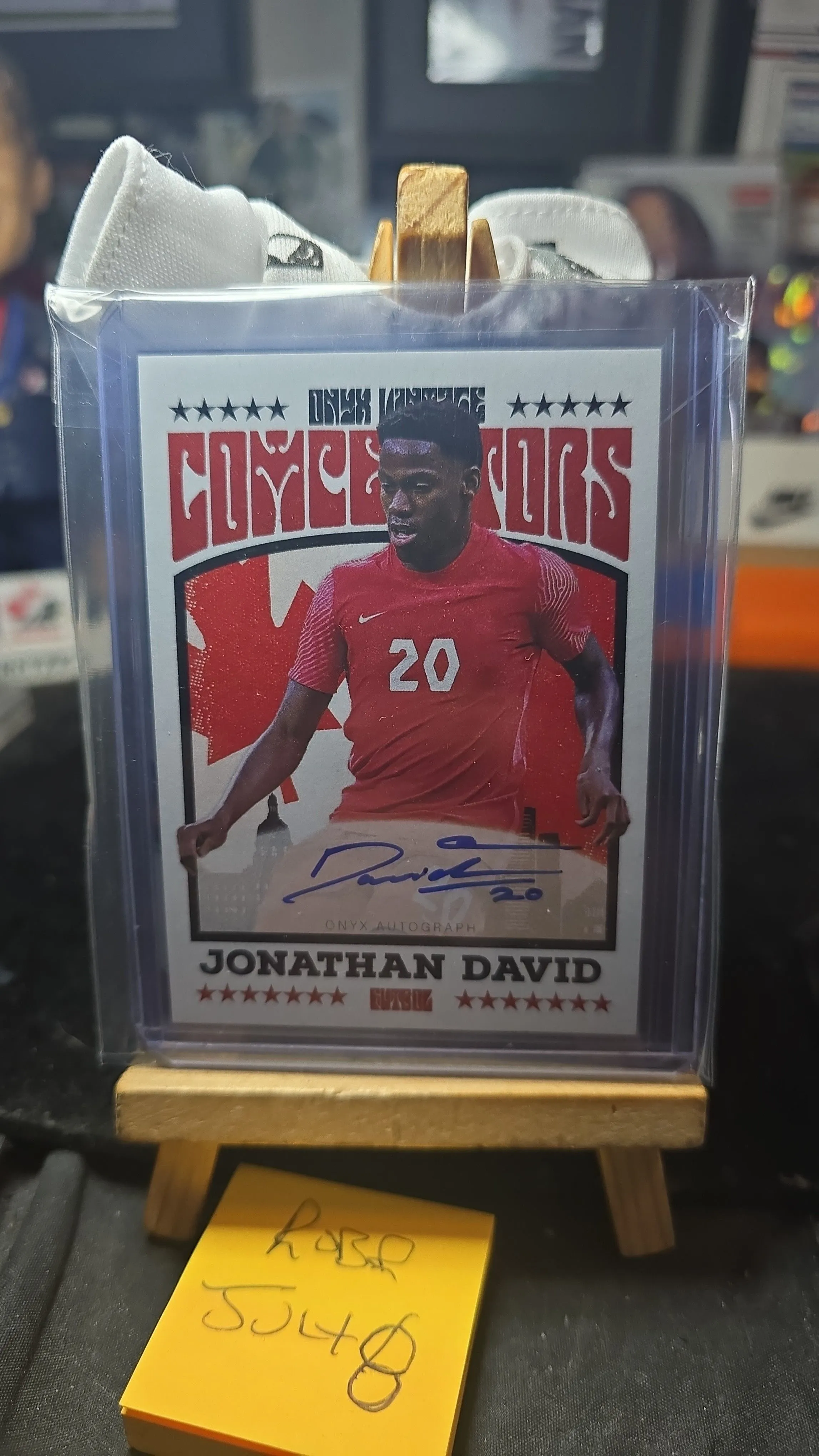 Product image for 2022 topps onyx JONATHAN DAVID RC hard-auto competitors
