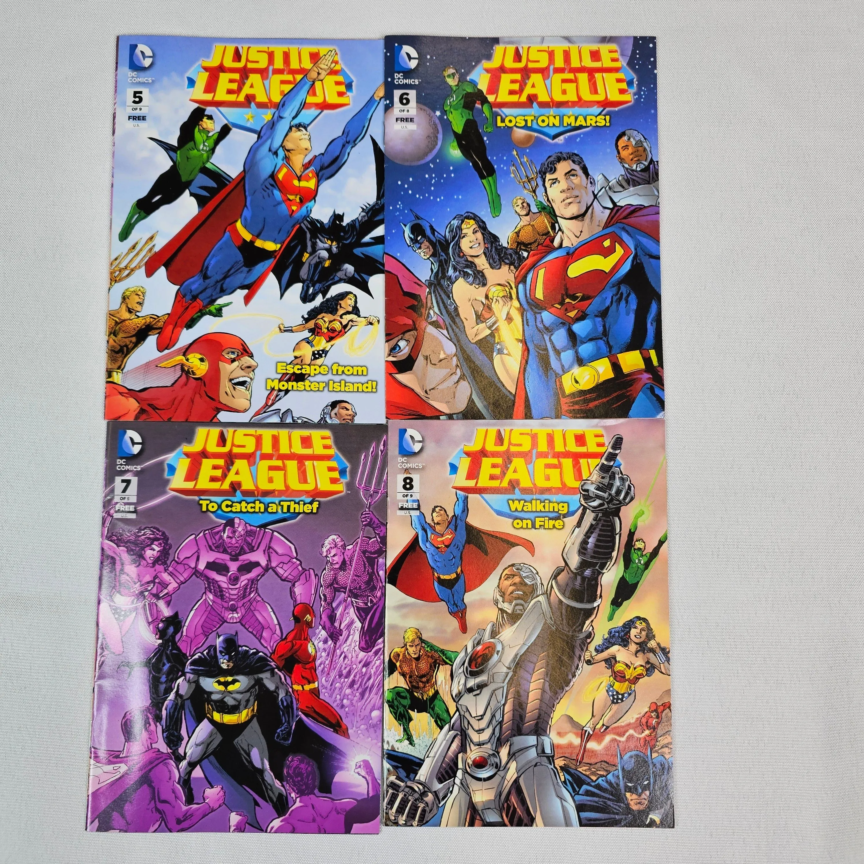 Product image for 2013 General Mills DC Comics Justice League #5, 6, 7, 8