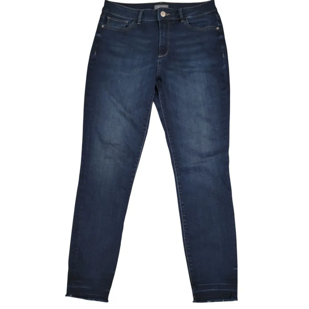 Product image for DL1961 Farrow High-Rise Skinny Wander Raw Hem Jeans Women's Size 29 Inseam 28"