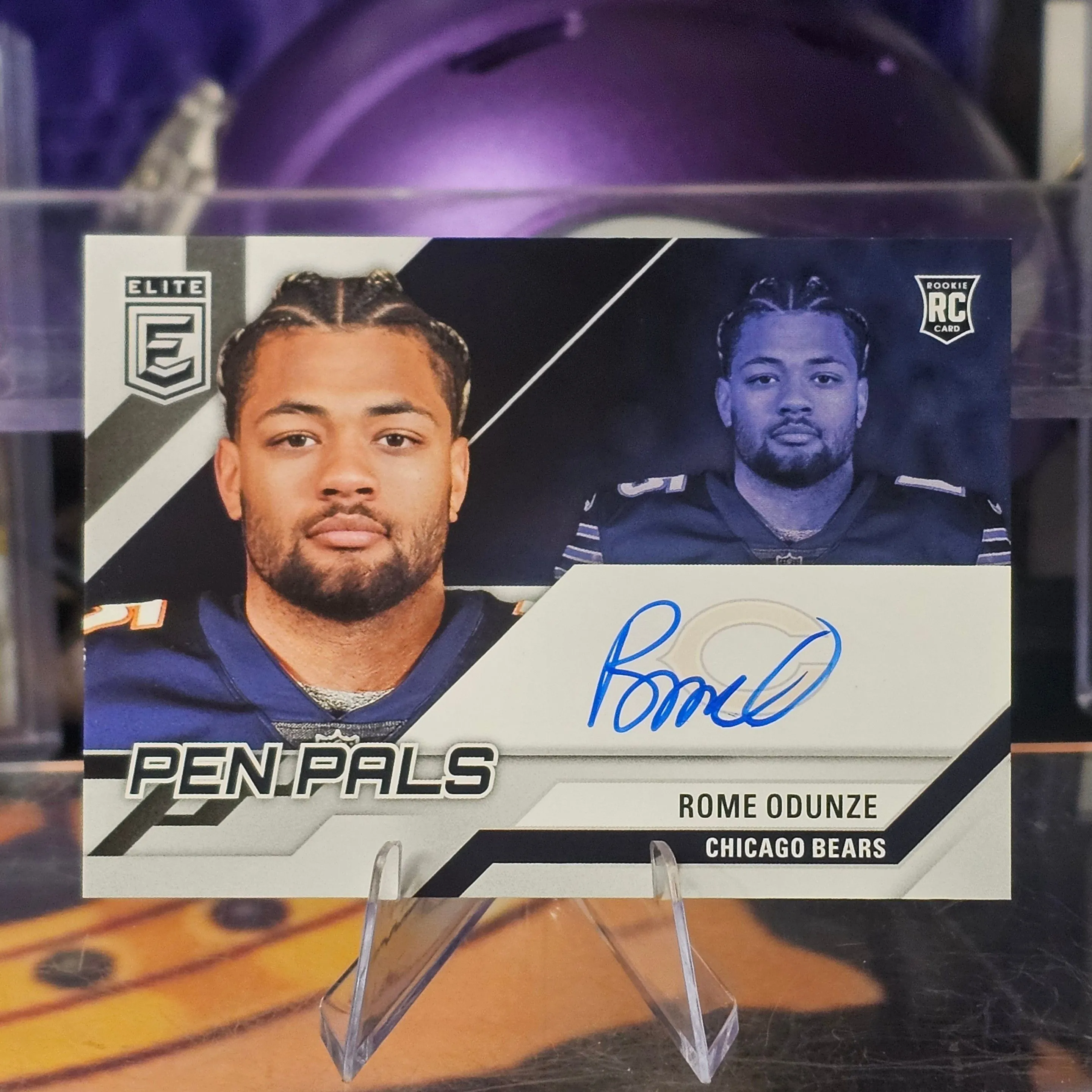 Product image for Rome Odunze Pen Pals blue ink Auto