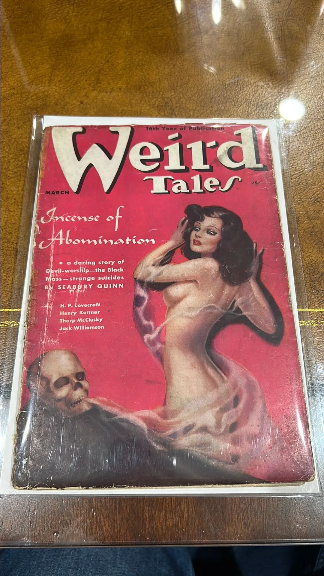 Product image for Weird Tales March 1938 Brundage cover