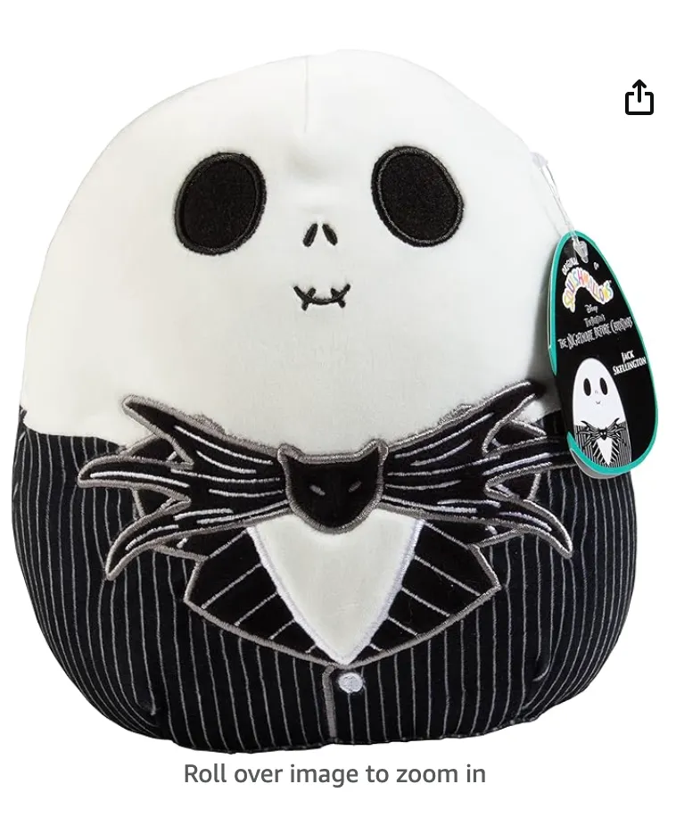 Product image for Squishmallows Original 8-Inch Jack Skellington - Nightmare Before Christmas