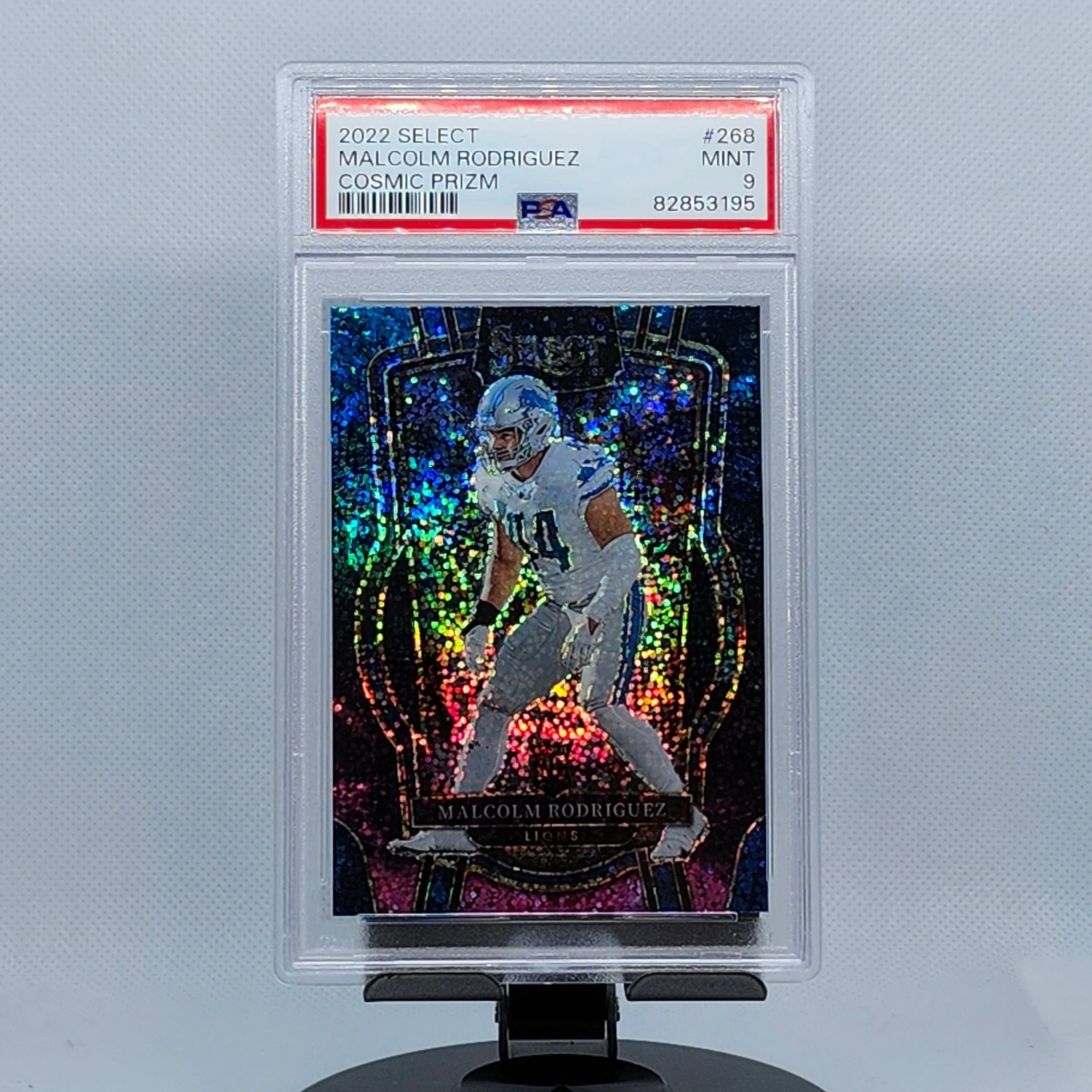 Product image for 2022 SELECT MALCOLM RODRIGUEZ COSMIC CLUB LEVEL PRIZM PSA 9