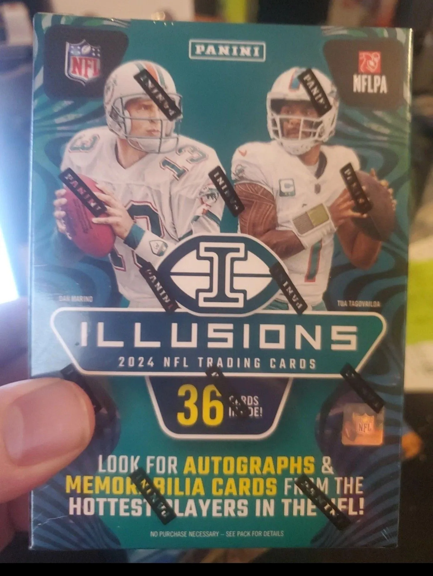 Product image for 🪙2024 Panini Illusions Football NFLFactory Sealed Blaster Box  In Hand