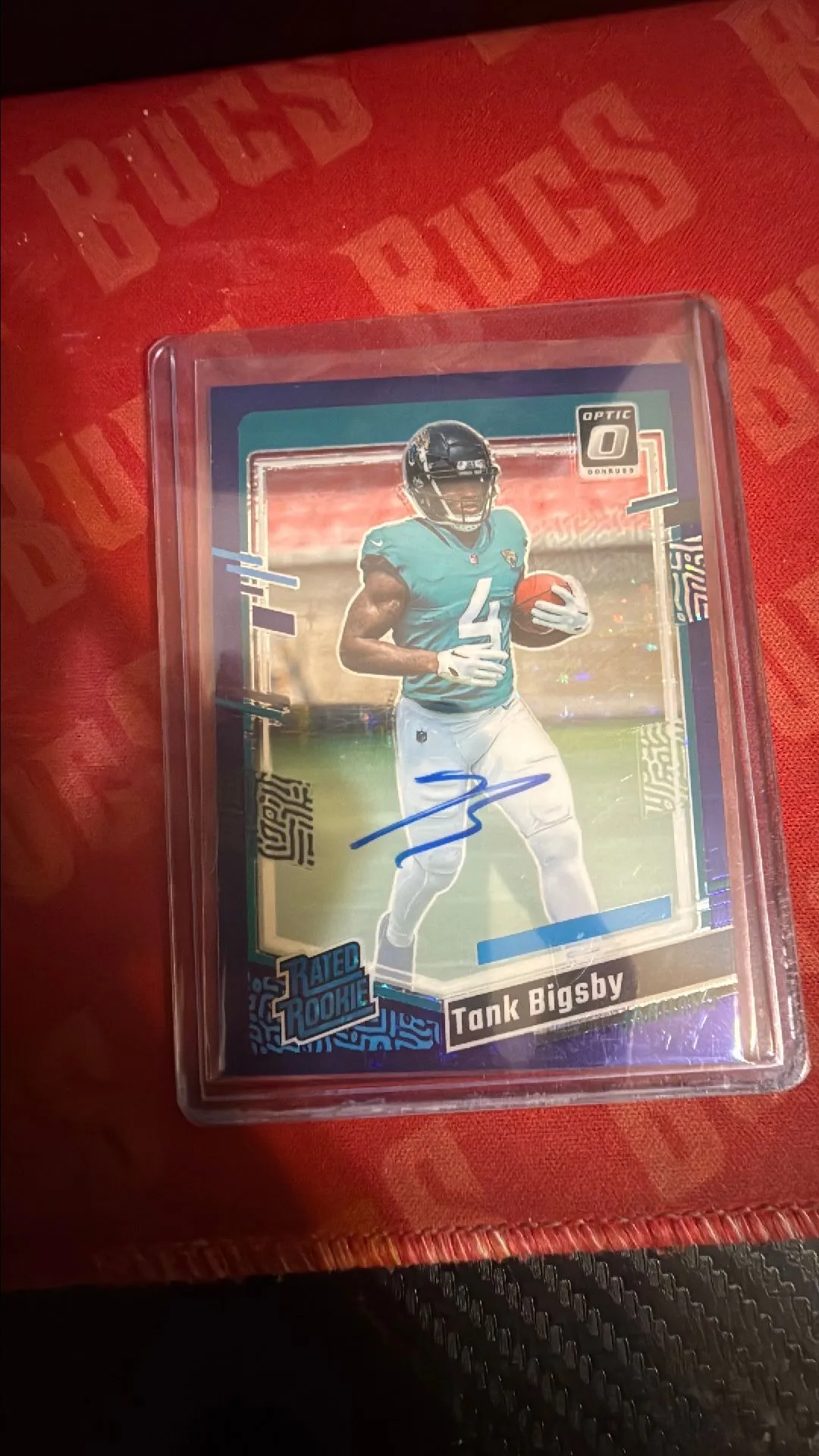 Product image for 2023 Donruss Optic Tank Bigsby RC Rated Rookie Auto Purple Stars Prizm /50 FOTL