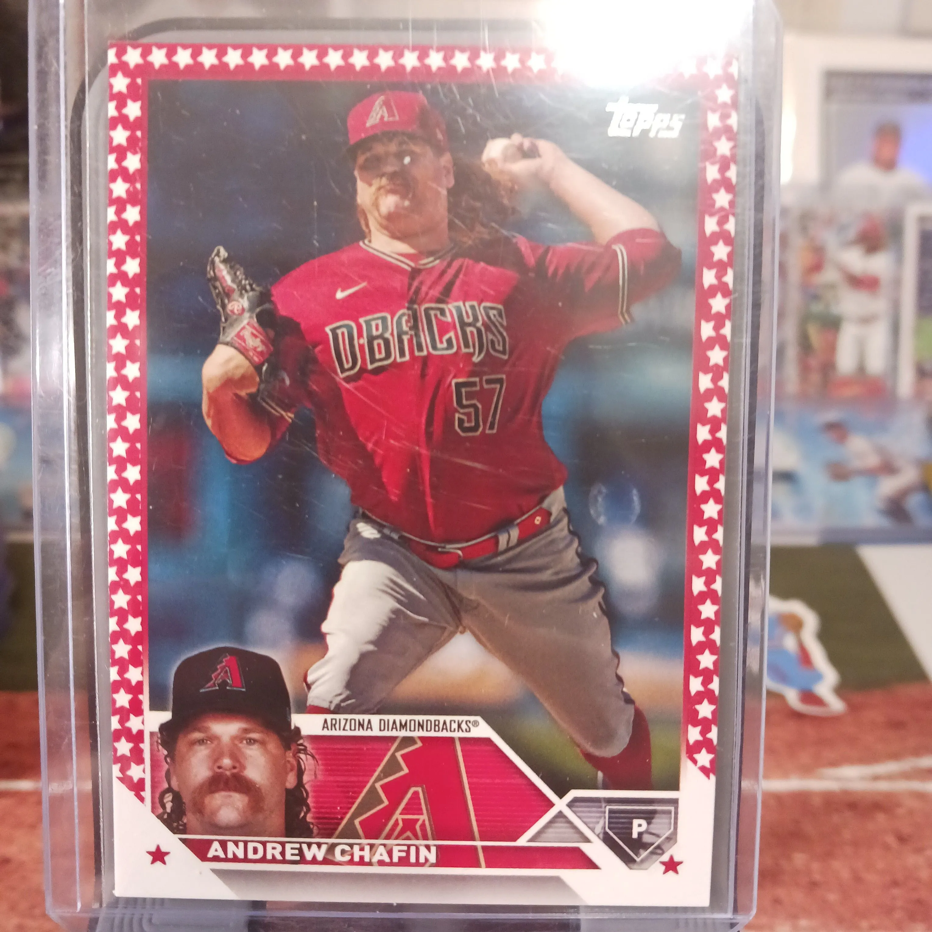 Product image for Andrew Chafin Independence Day Parallel /76 2023 Topps Update