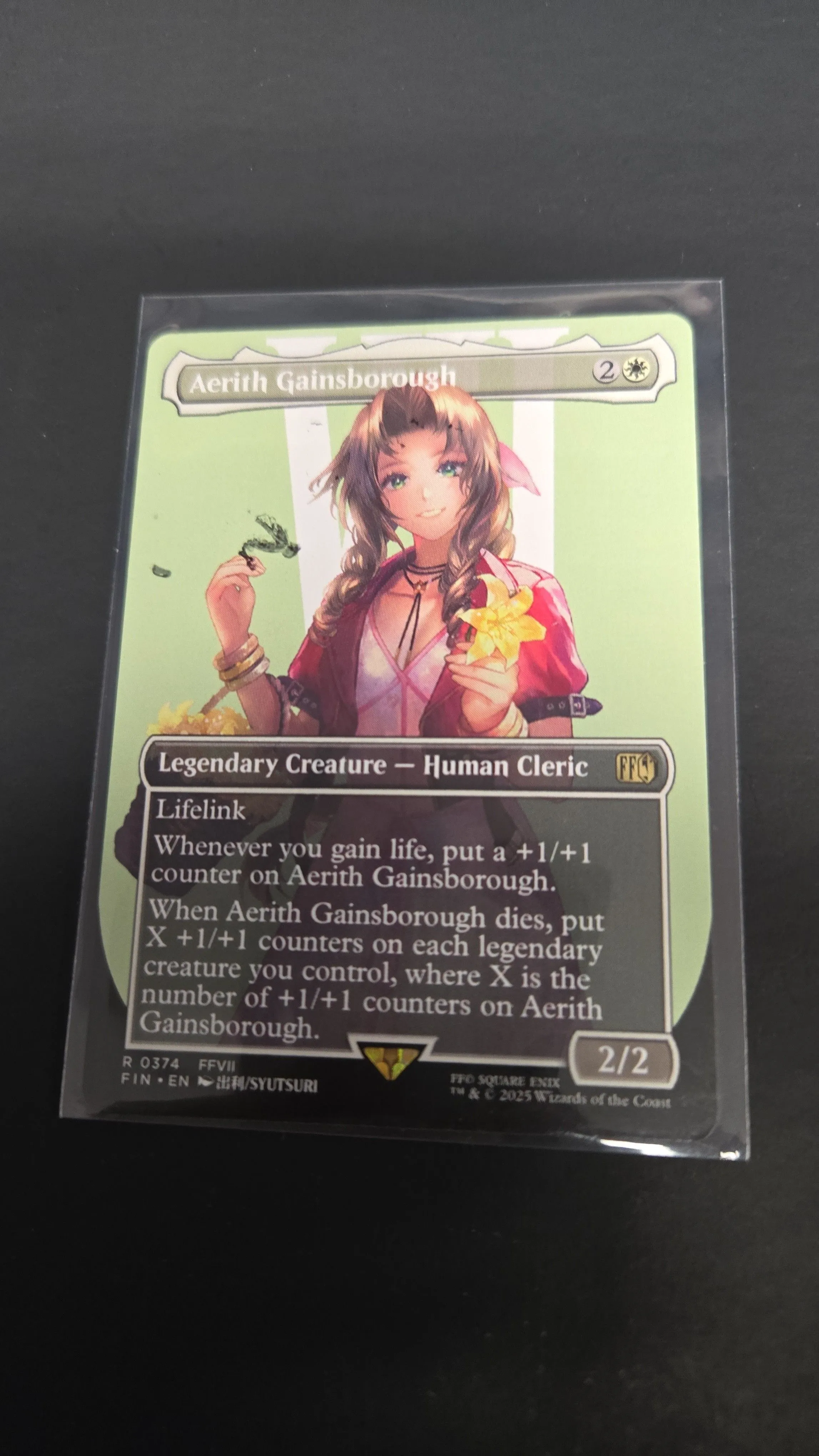 Product image for mtg Final fantasy  -  Borderless Aerith Gainsborough 