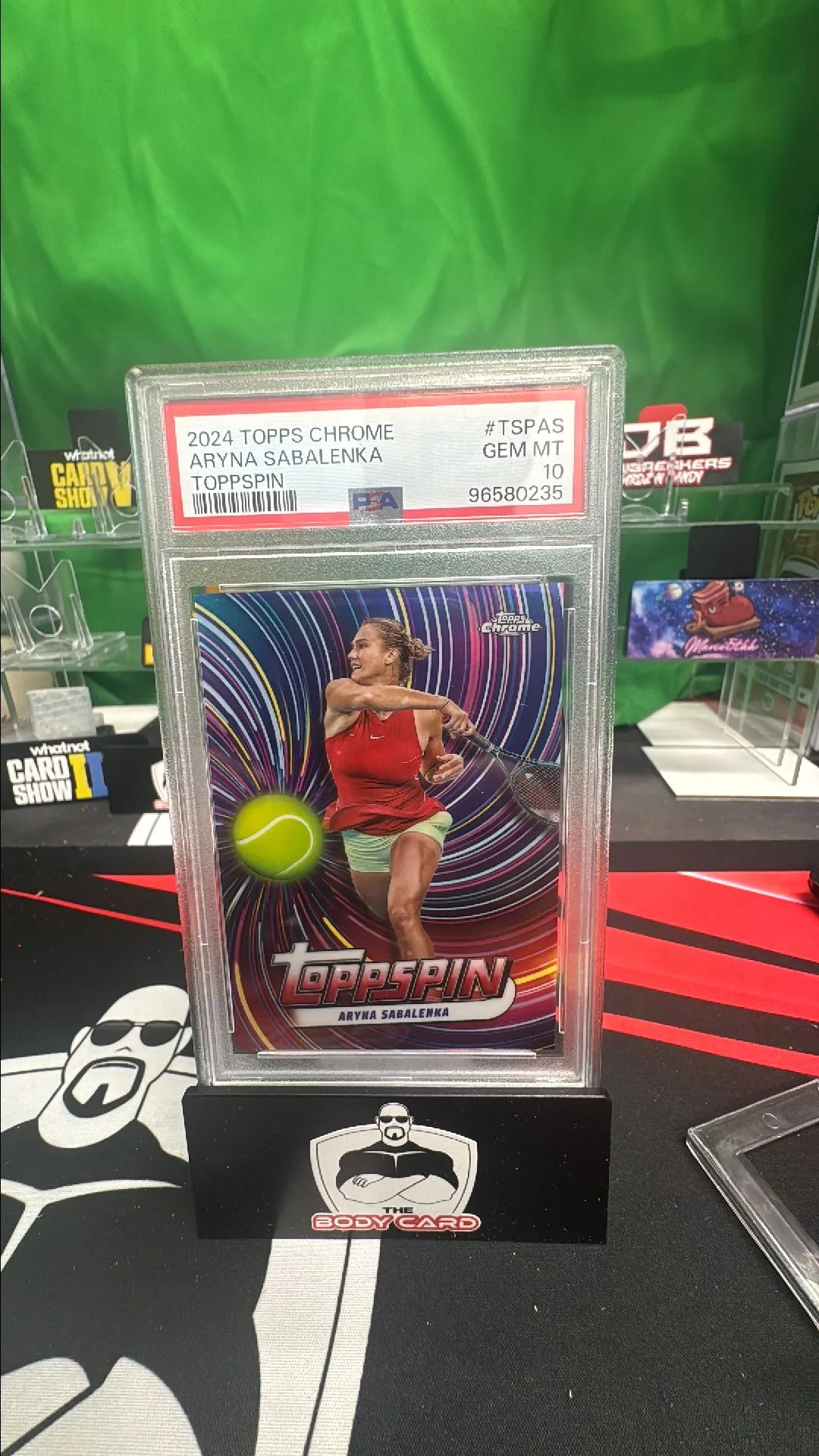 Product image for 2024 Topps Chrome Tennis Toppspin Aryna Sabalenka  PSA GEM MT 10
