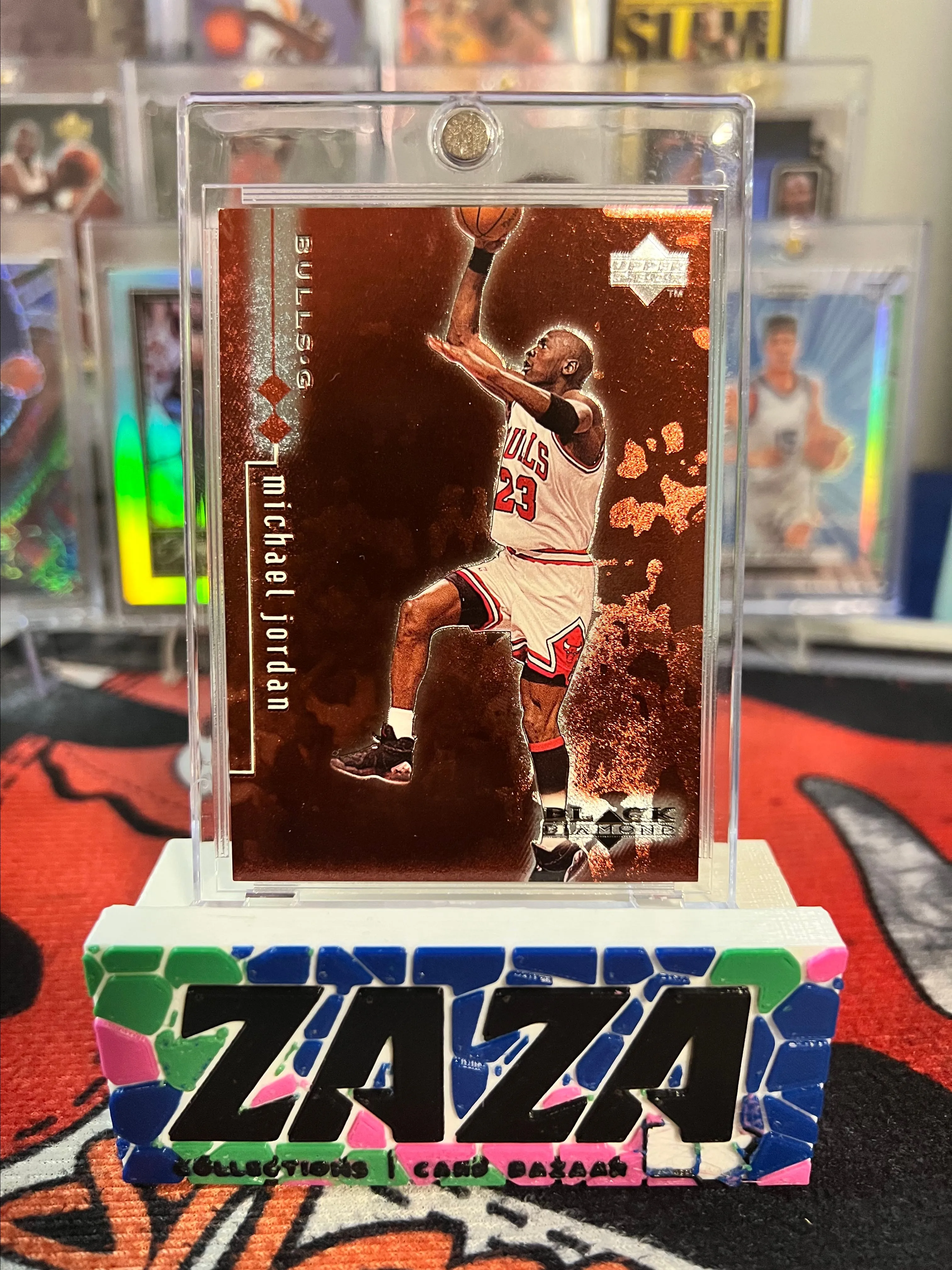 Product image for 1998-99 Upper Deck Black Diamond Double Diamond Red #9 Michael Jordan /3000 RARE!