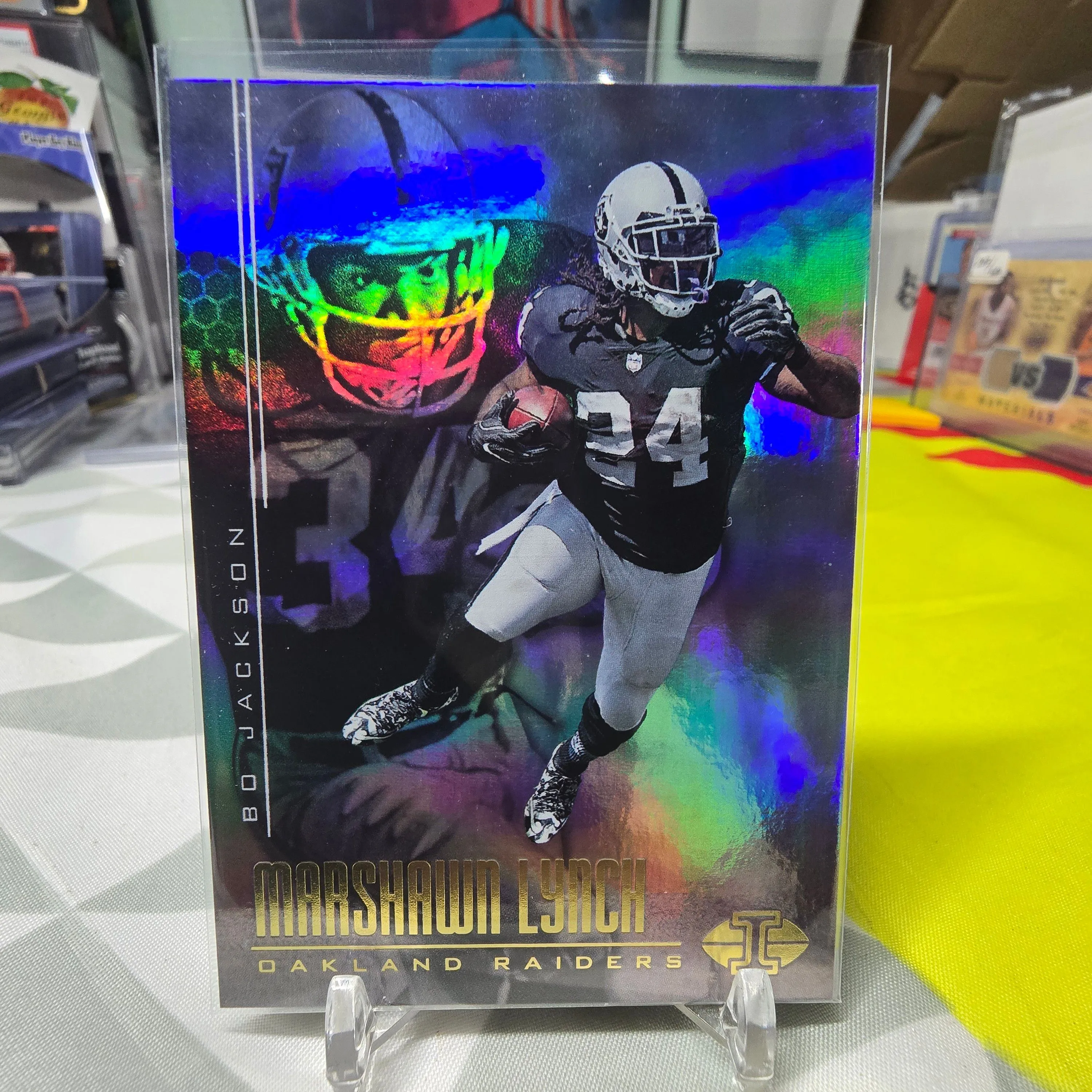 Product image for 2017 Panini Illusions Bo Jackson Marshawn Lynch #76 Oakland Raiders