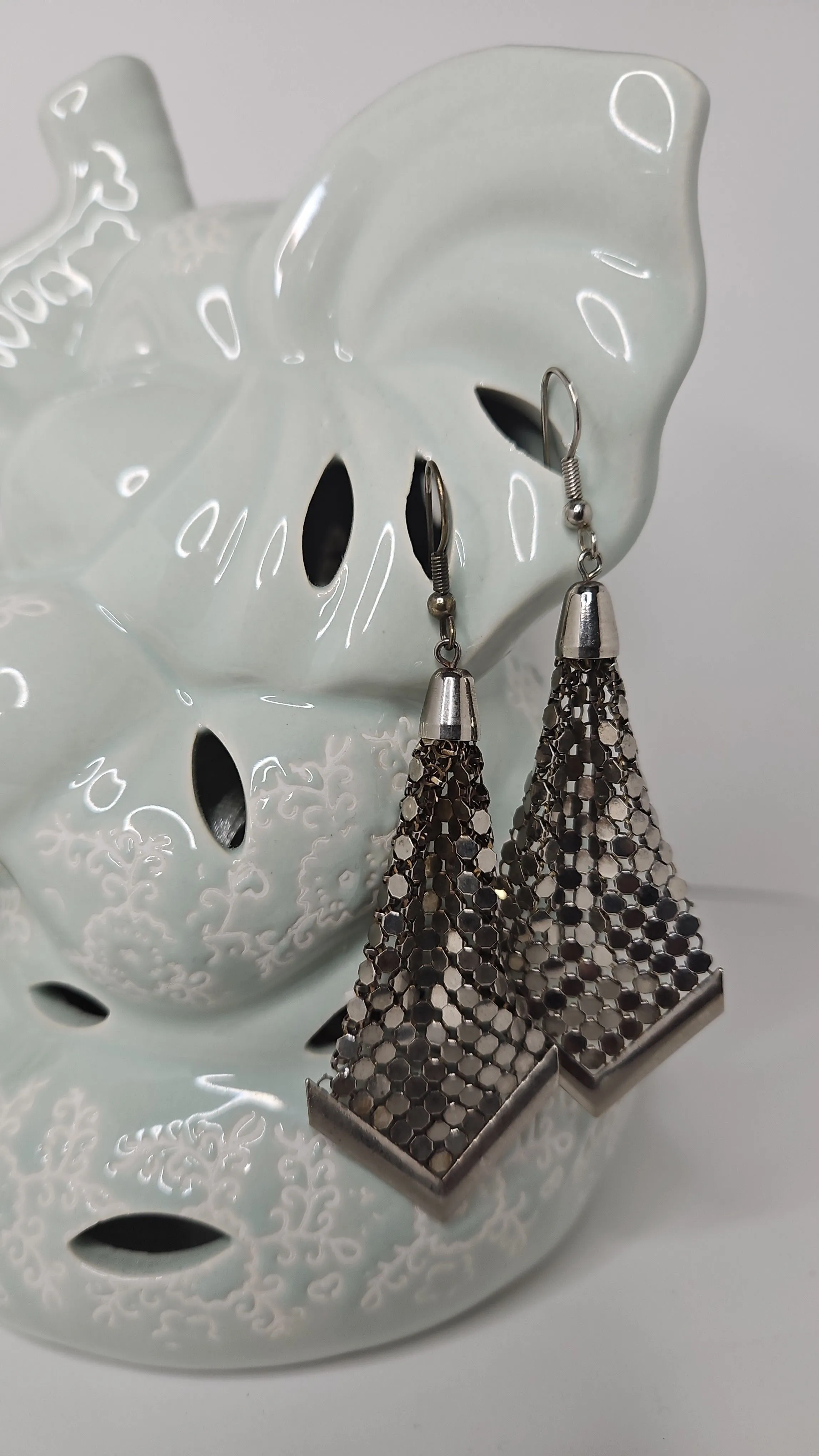 Product image for Vintage Whiting and Davis Mesh Earrings