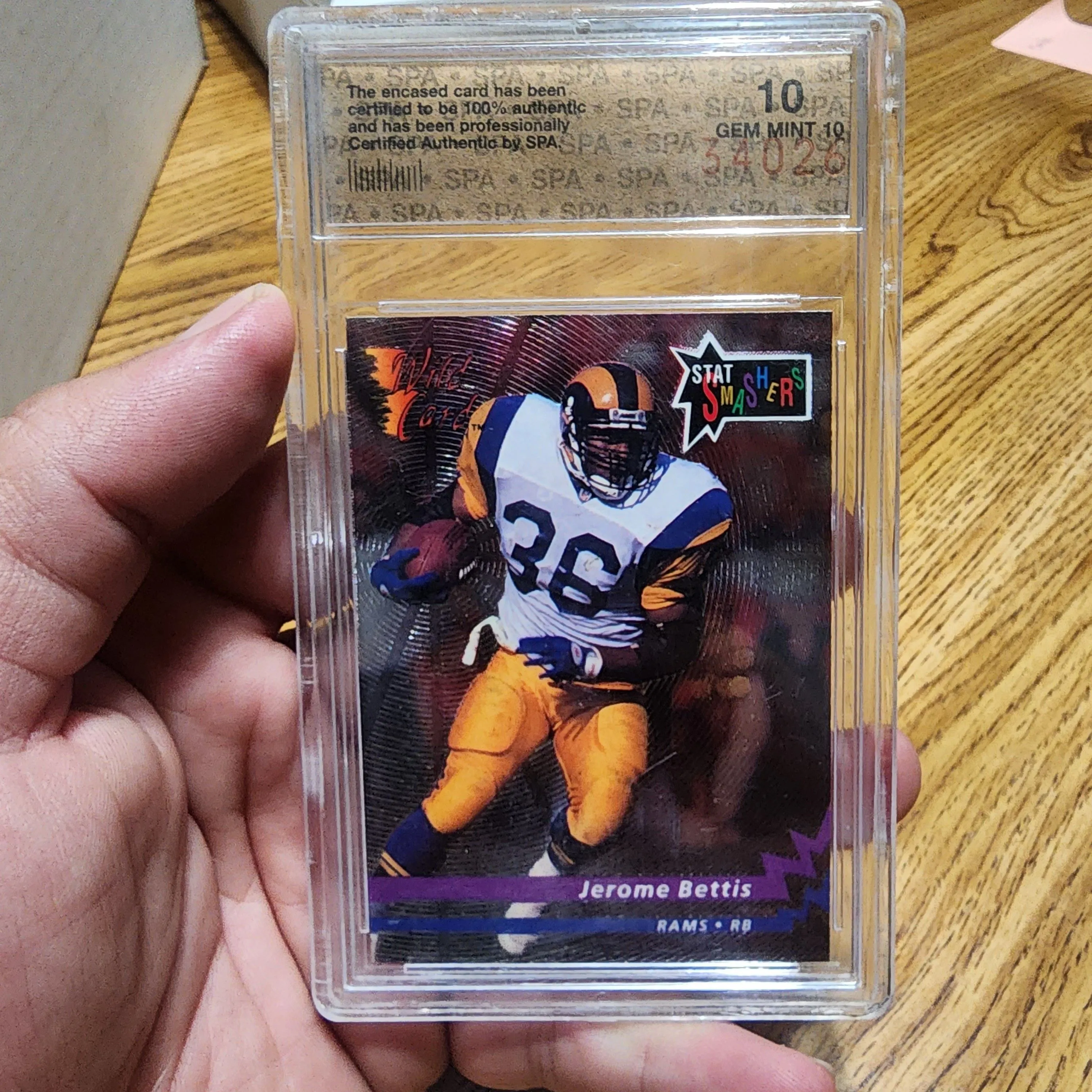 Product image for Jerome Bettis Star Smasher Rookie Card