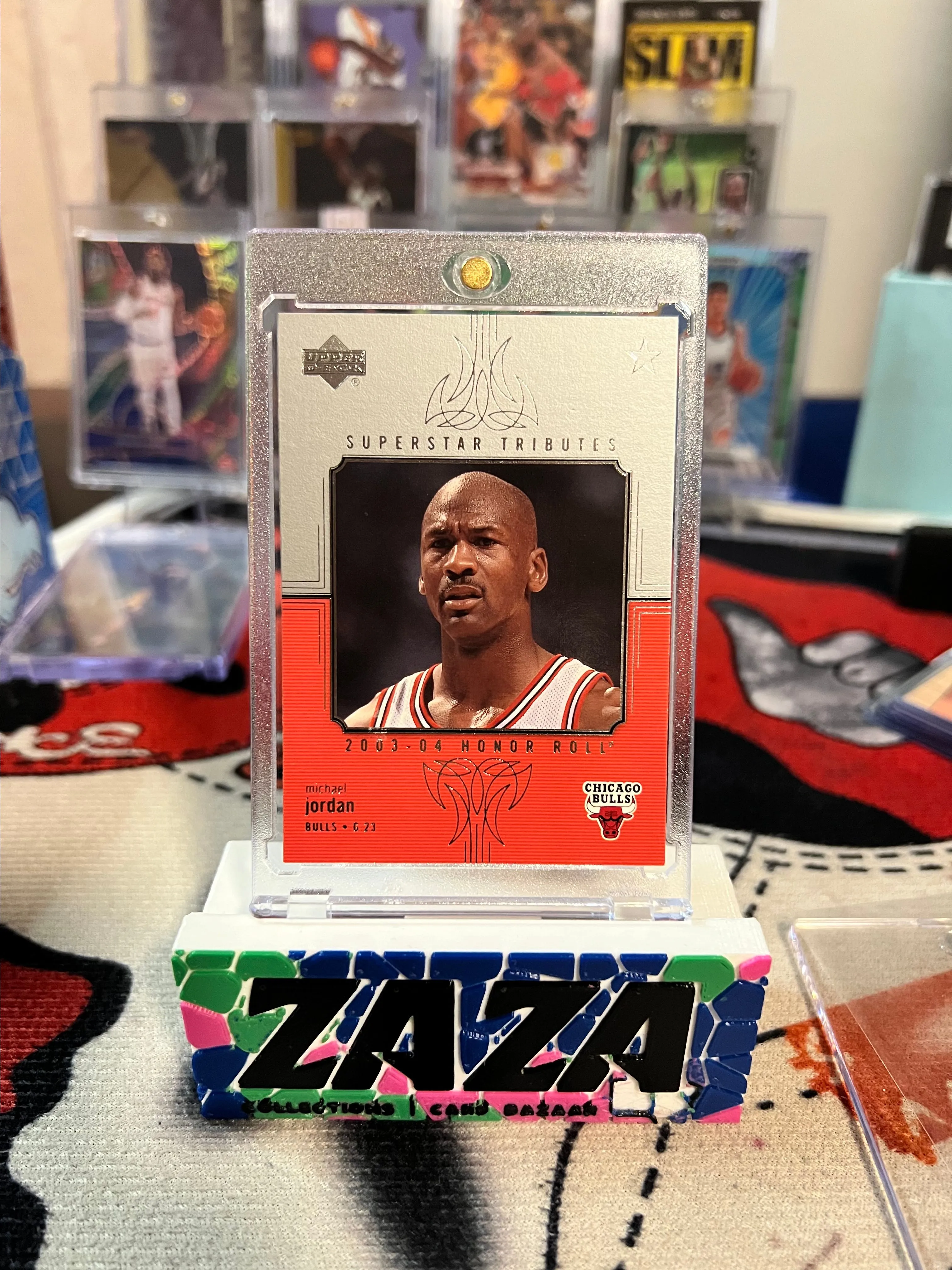 Product image for 2003 UPPER DECK HONOR ROLL MICHAEL JORDAN SUPERSTAR TRIBUTE INSERT CARD #ST1