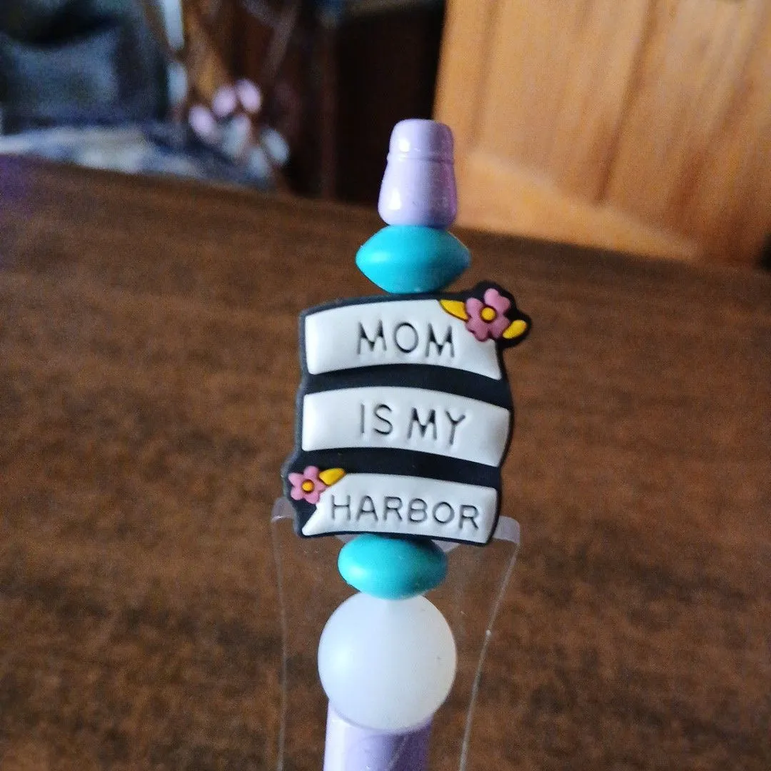Product image for Mom Is My Harbor Beadable Pen #155