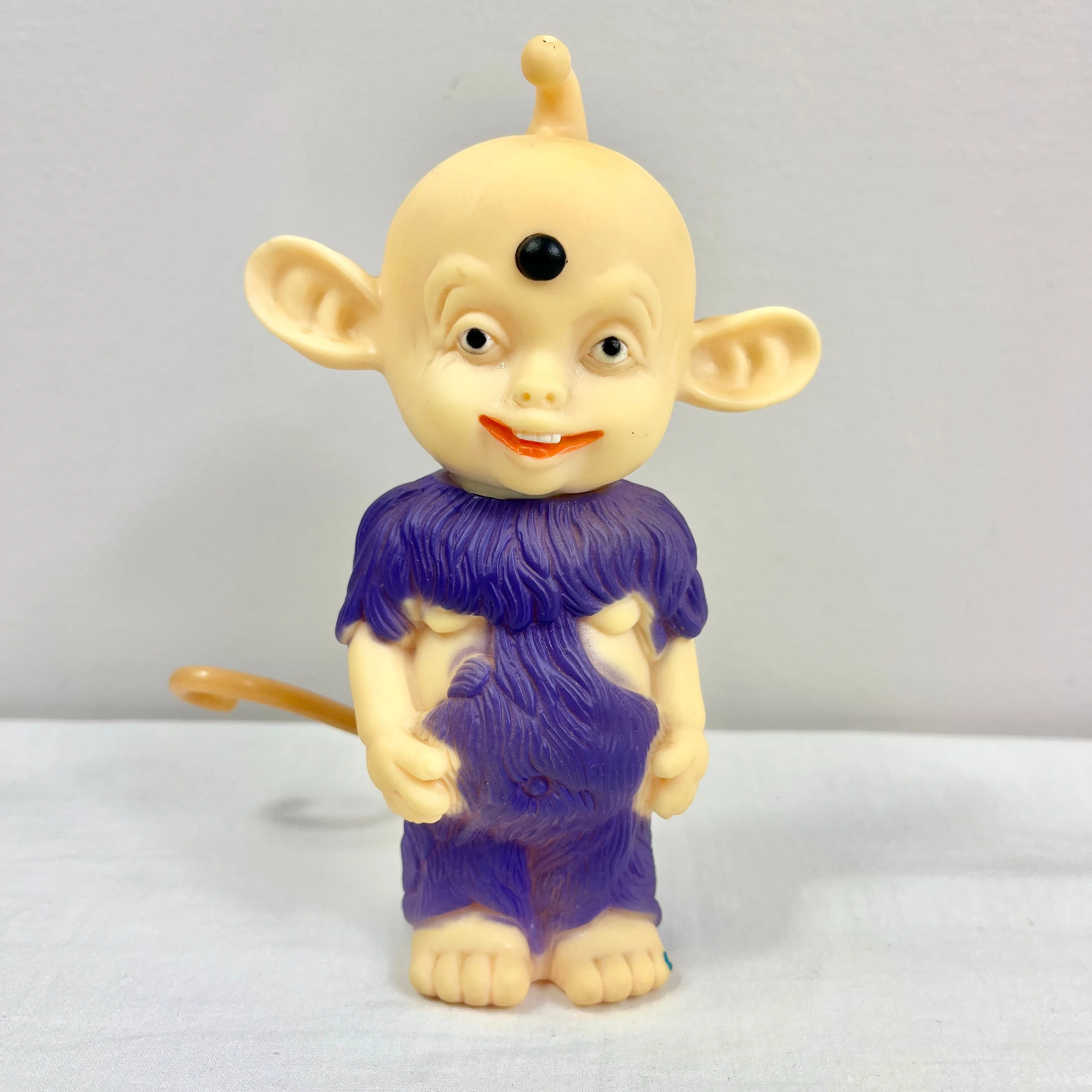 Product image for Vintage Archie McPhee Purple Bibo Alien Doll 5.5" Squeak Toy Rubber