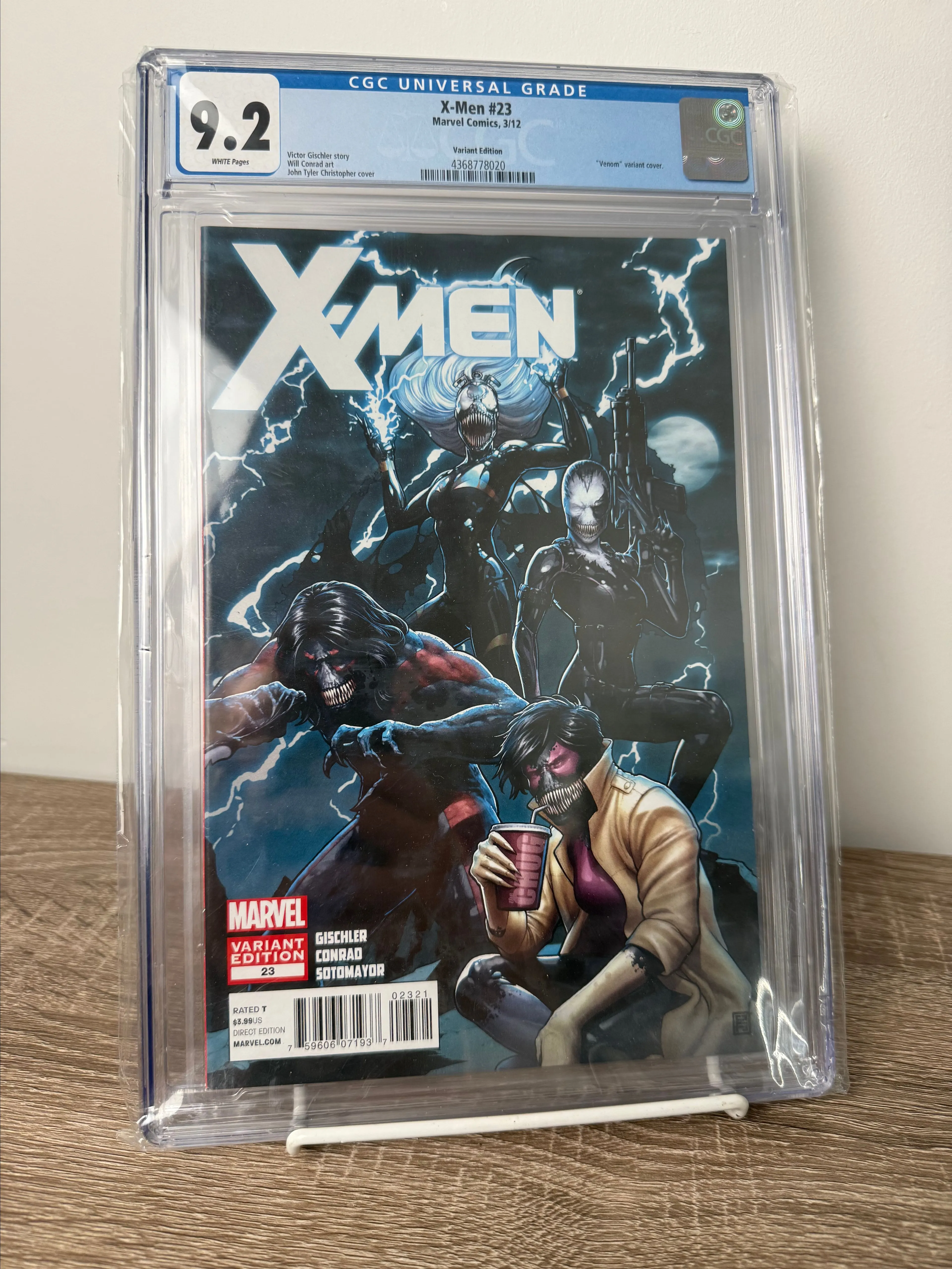 Product image for X-Men #23 John Tyler Christopher 1:50 Venomized Variant CGC 9.2