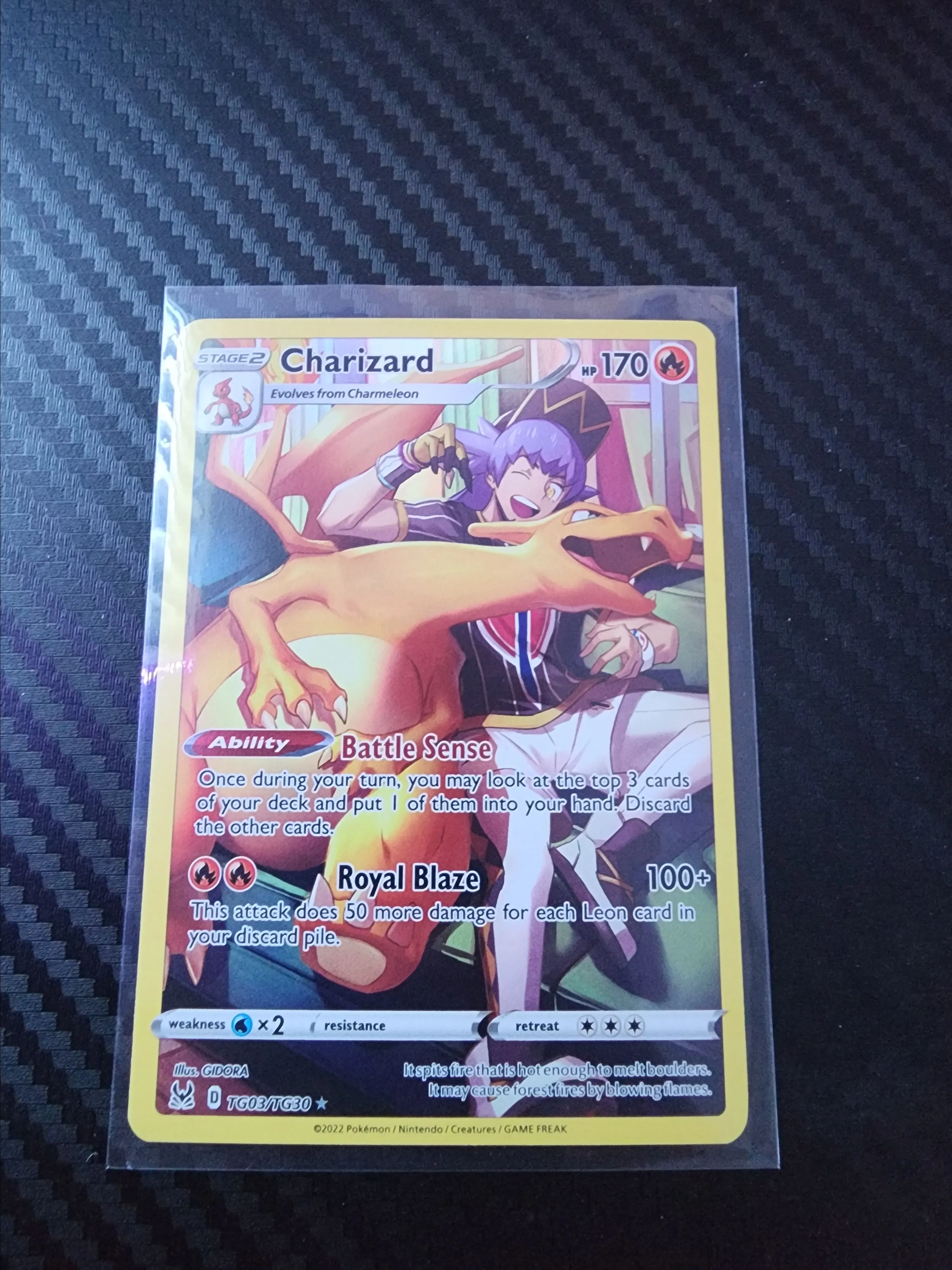 Pokemon Lost Origin Rare Charizard TG03 [CGC 9.0]