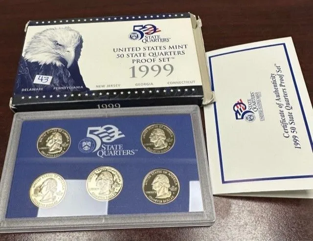 Product image for 1999 proof quarter set