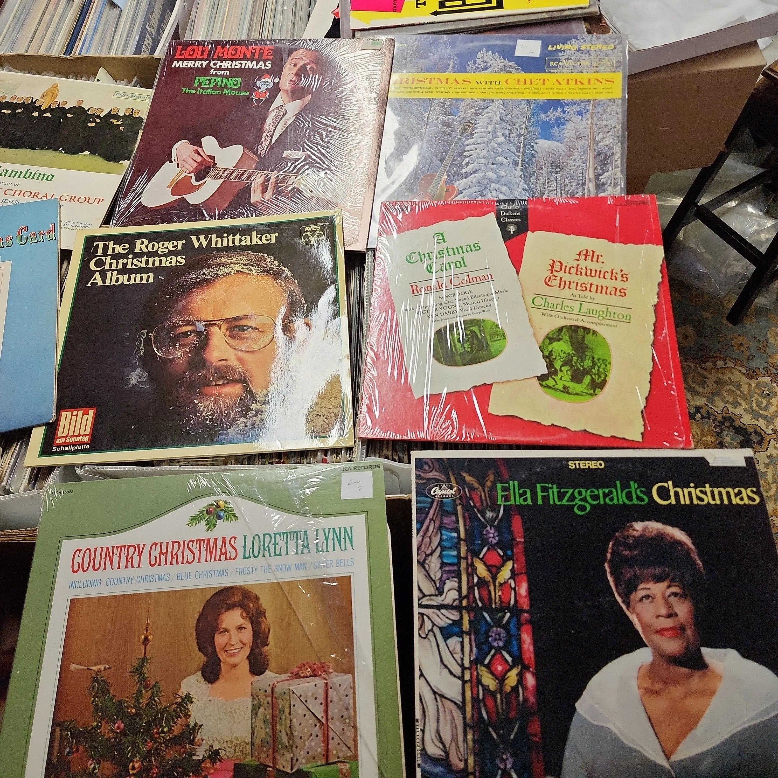 Product image for Christmas  records $5 each 3 for $10( Box 3)